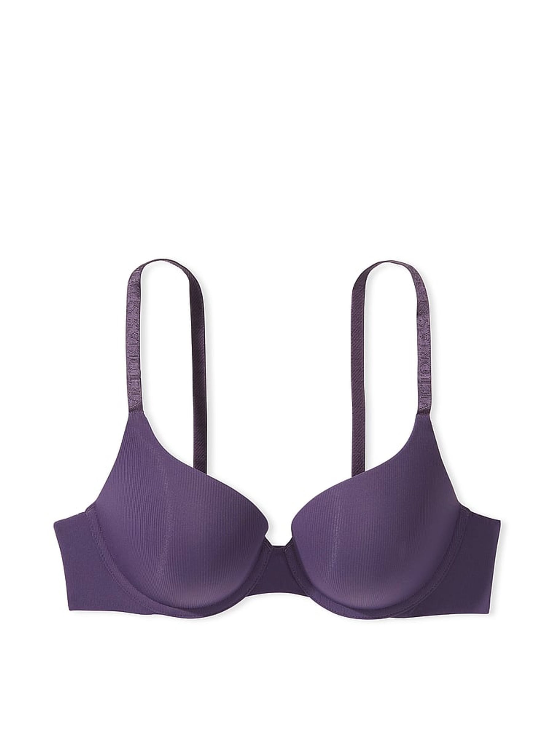 Valiant Purple Rib Full Cup Push Up Bra - Image 3 of 3