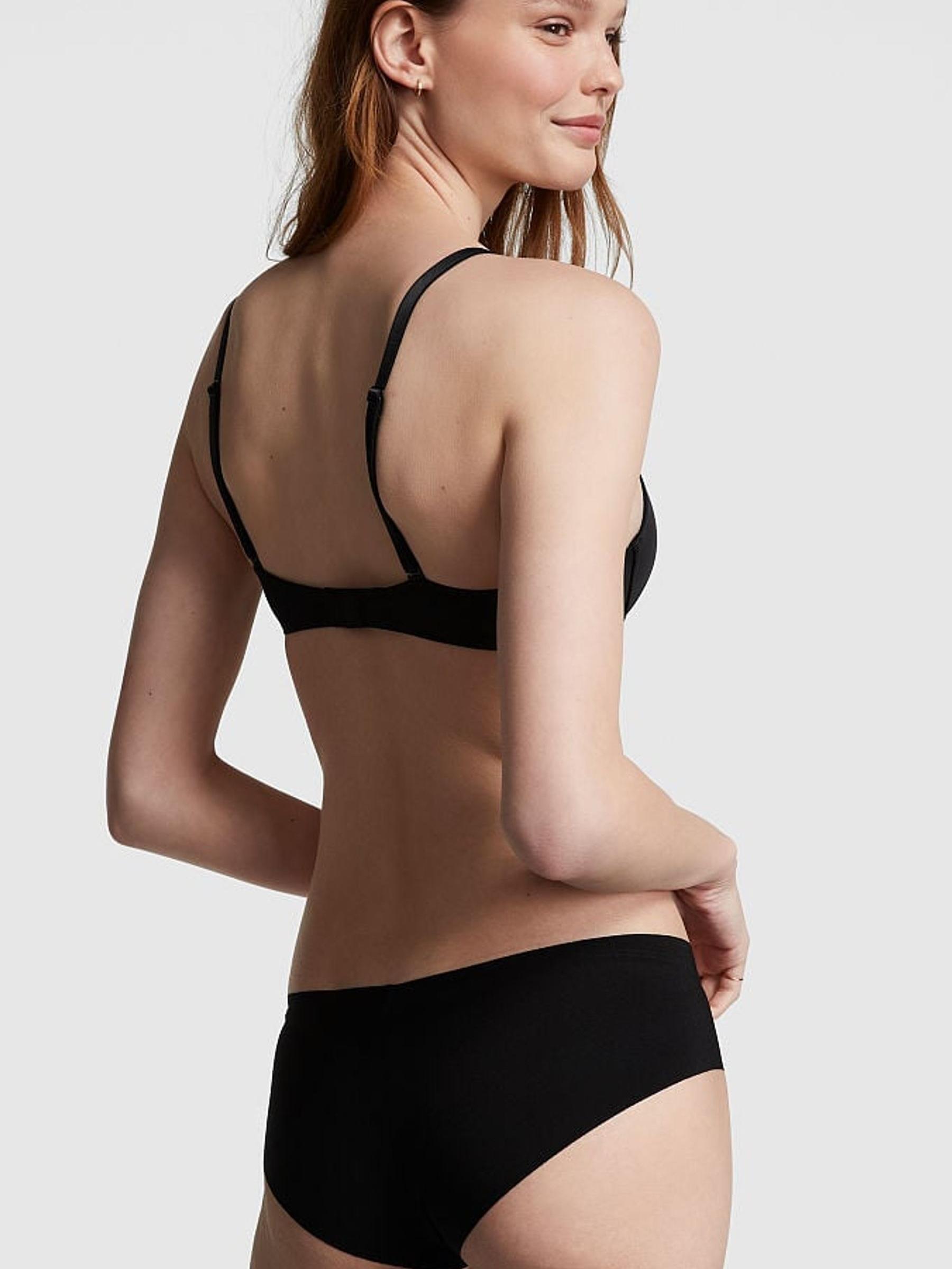 Pure Black Logo Push Up Bra - Image 2 of 4