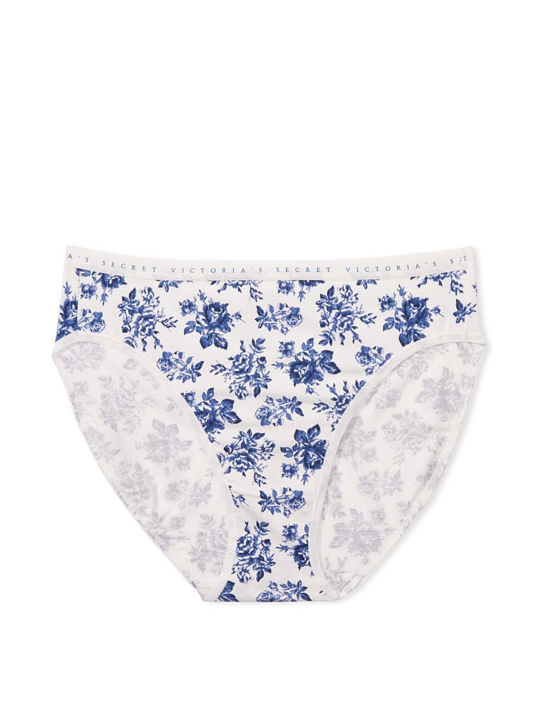 Coconut White Toile Stretch Cotton High-Leg Brief Knickers - Image 3 of 3
