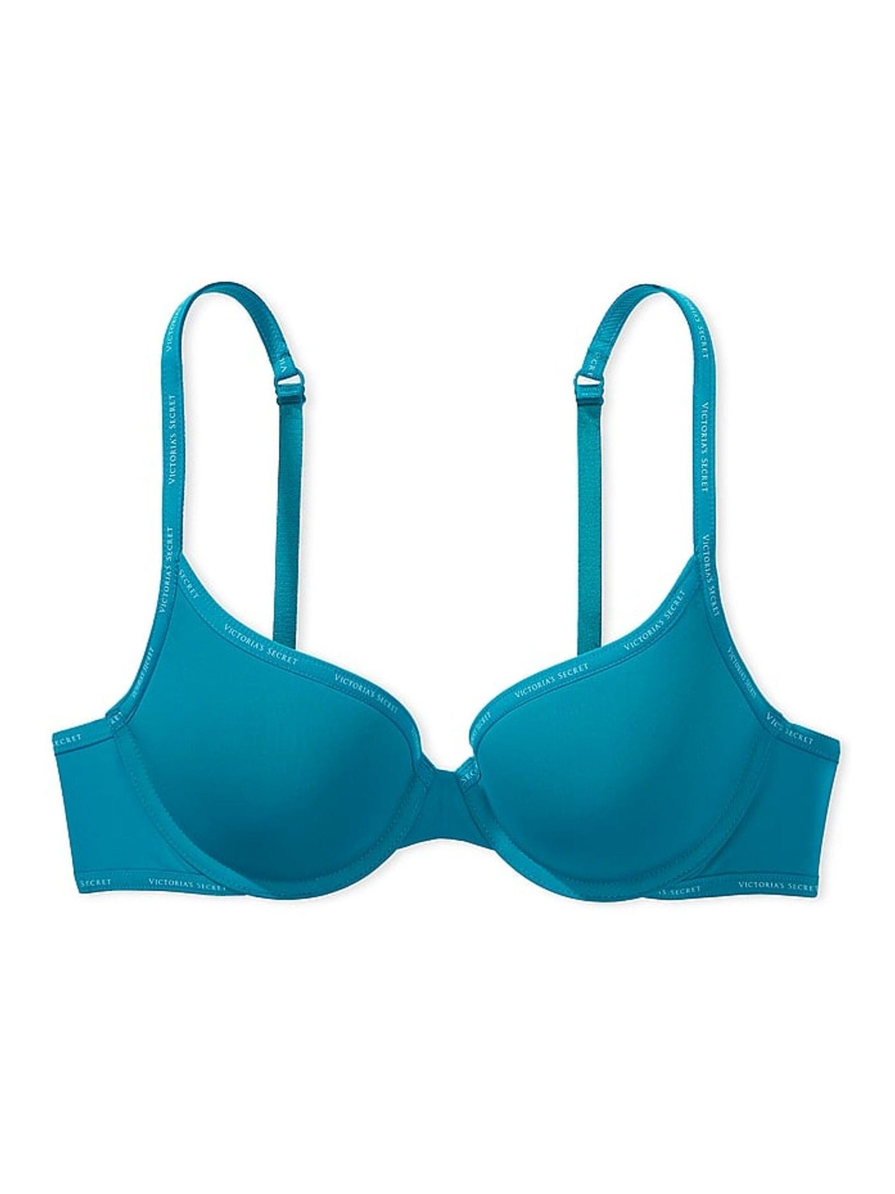 Evening Tide Blue Mini Logo Push Up T-Shirt Bra - Image 3 of 3