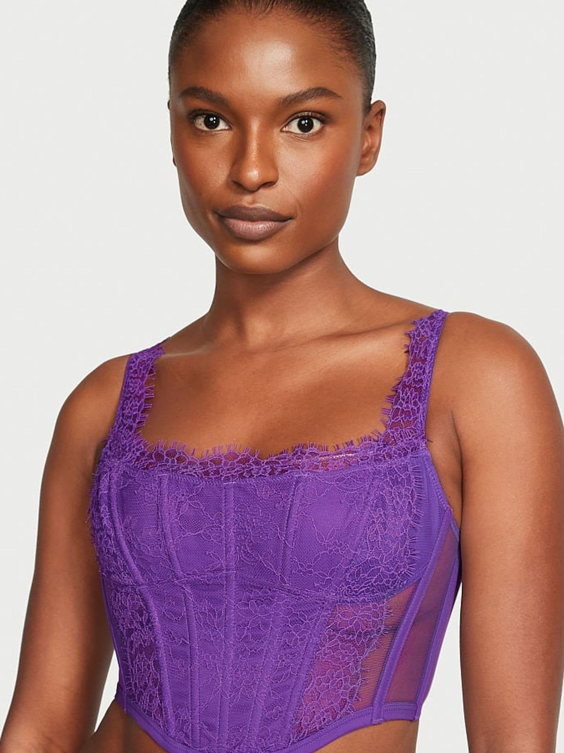 Violetta Purple Lace Corset Corset Top - Image 1 of 4