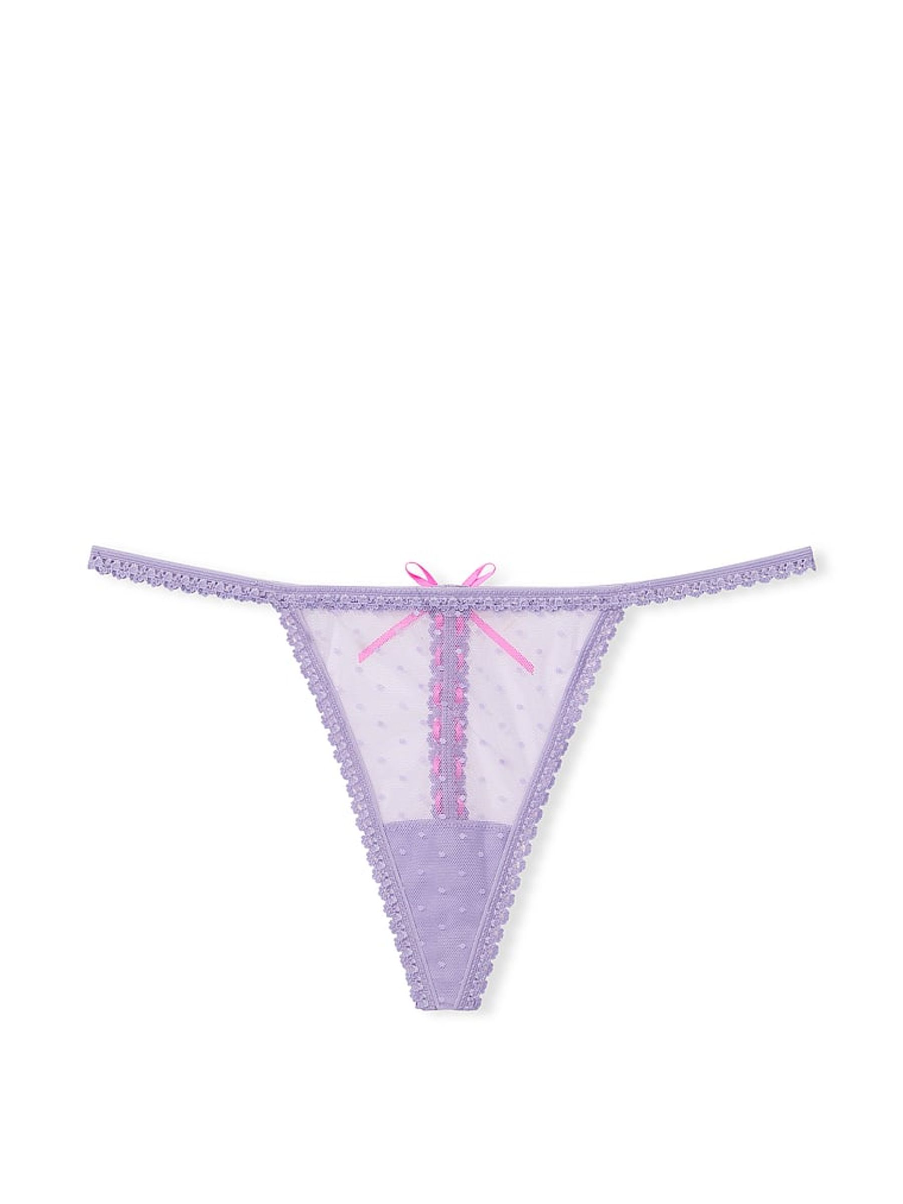 Jasmine Purple Lace Up G String Knickers - Image 3 of 3