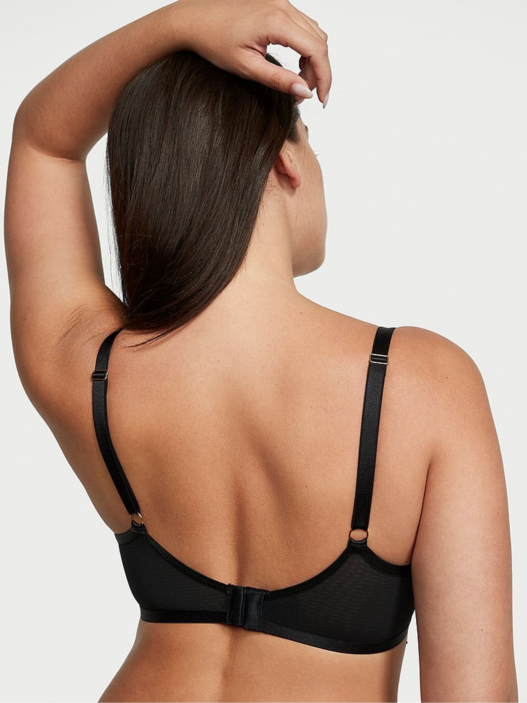 Pure Black Demi Bra - Image 2 of 4