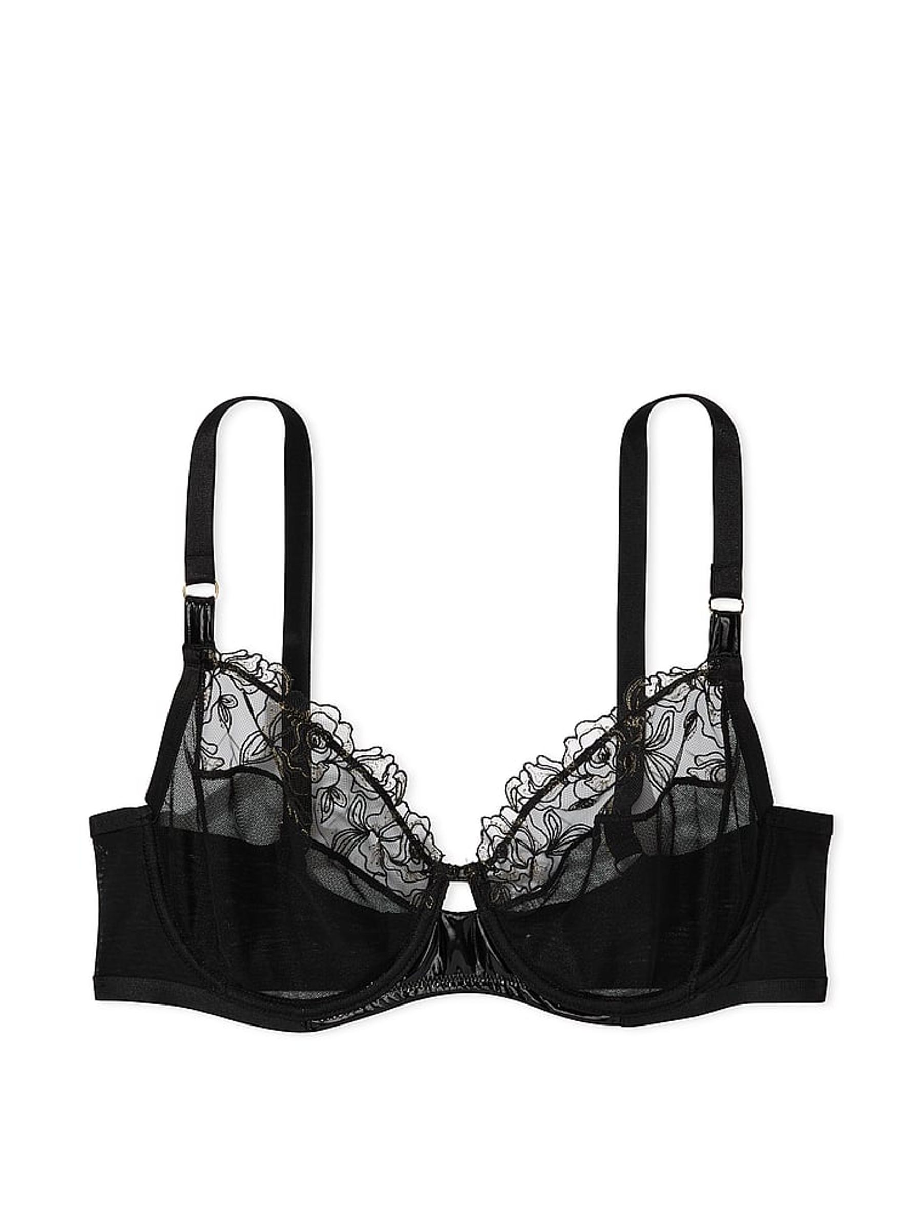 Pure Black Demi Bra - Image 3 of 4
