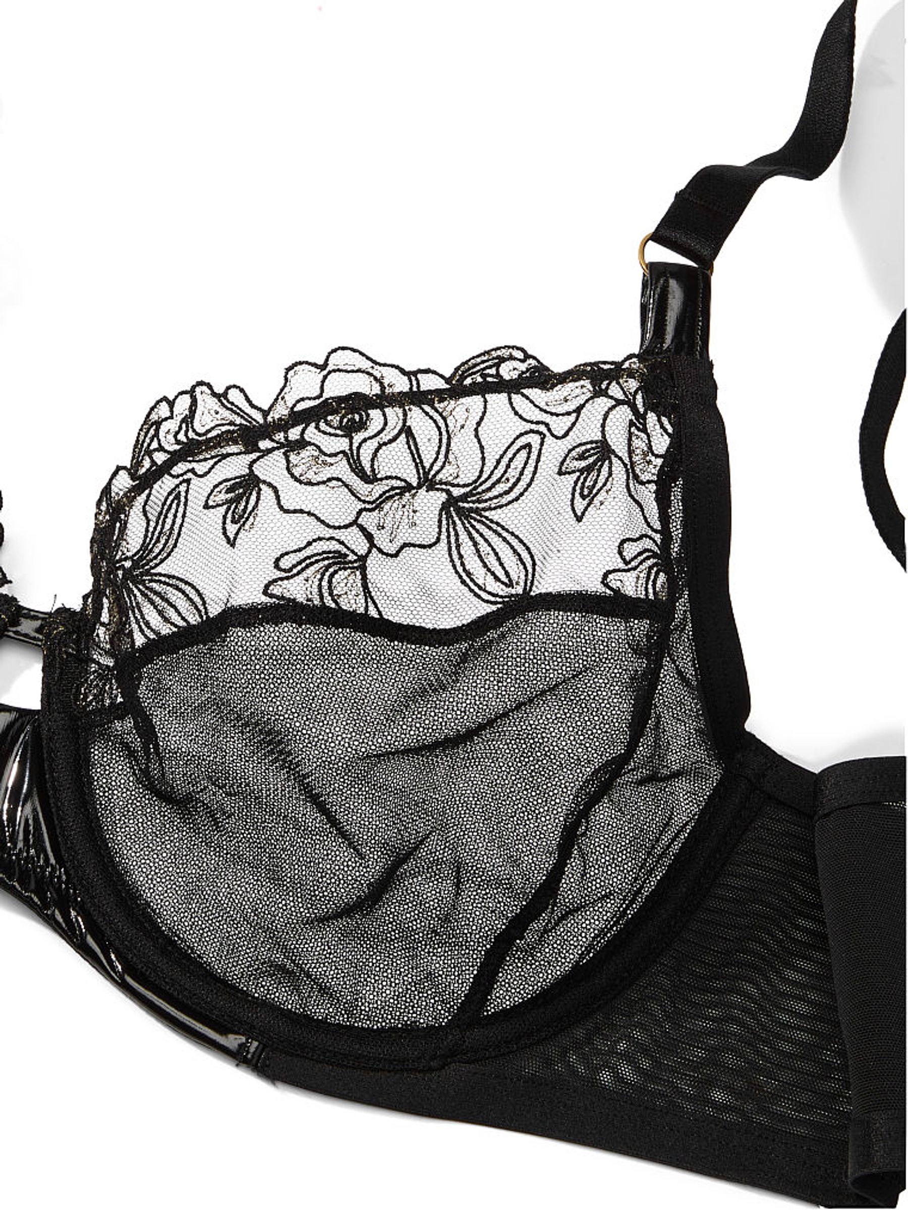 Pure Black Demi Bra - Image 4 of 4