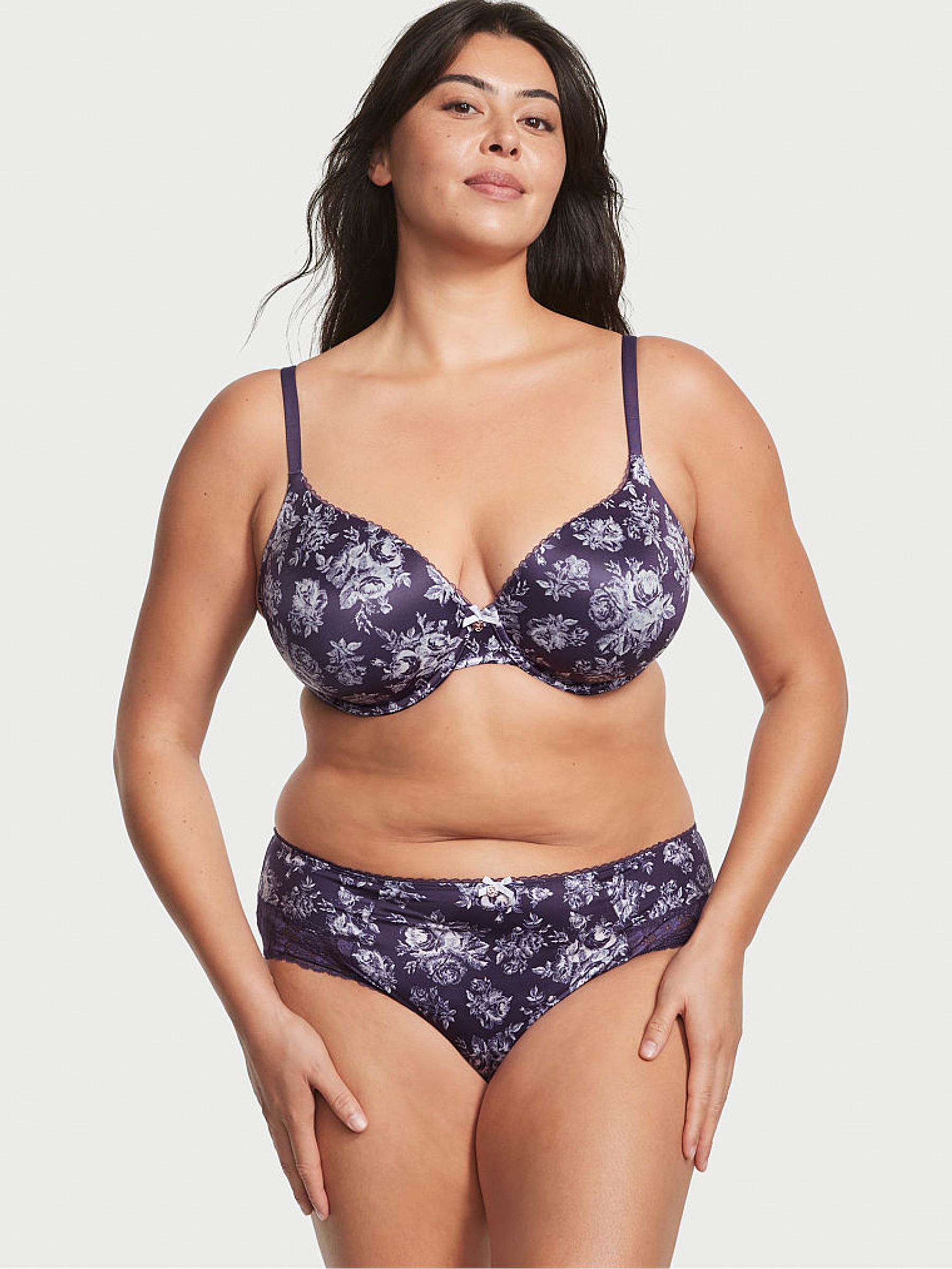 Valiant Purple Floral Lace Hipster Knickers - Image 3 of 4