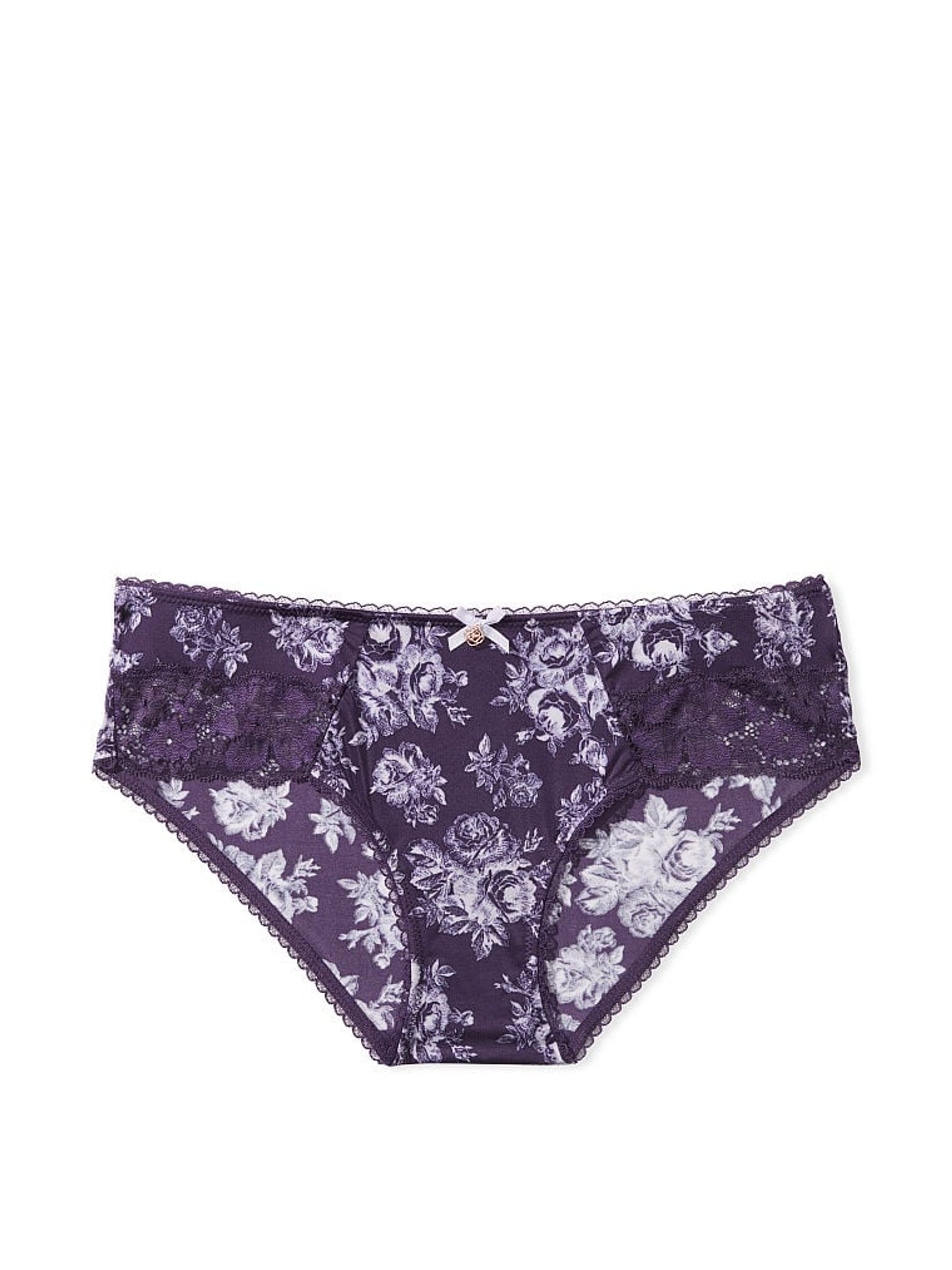 Valiant Purple Floral Lace Hipster Knickers - Image 4 of 4