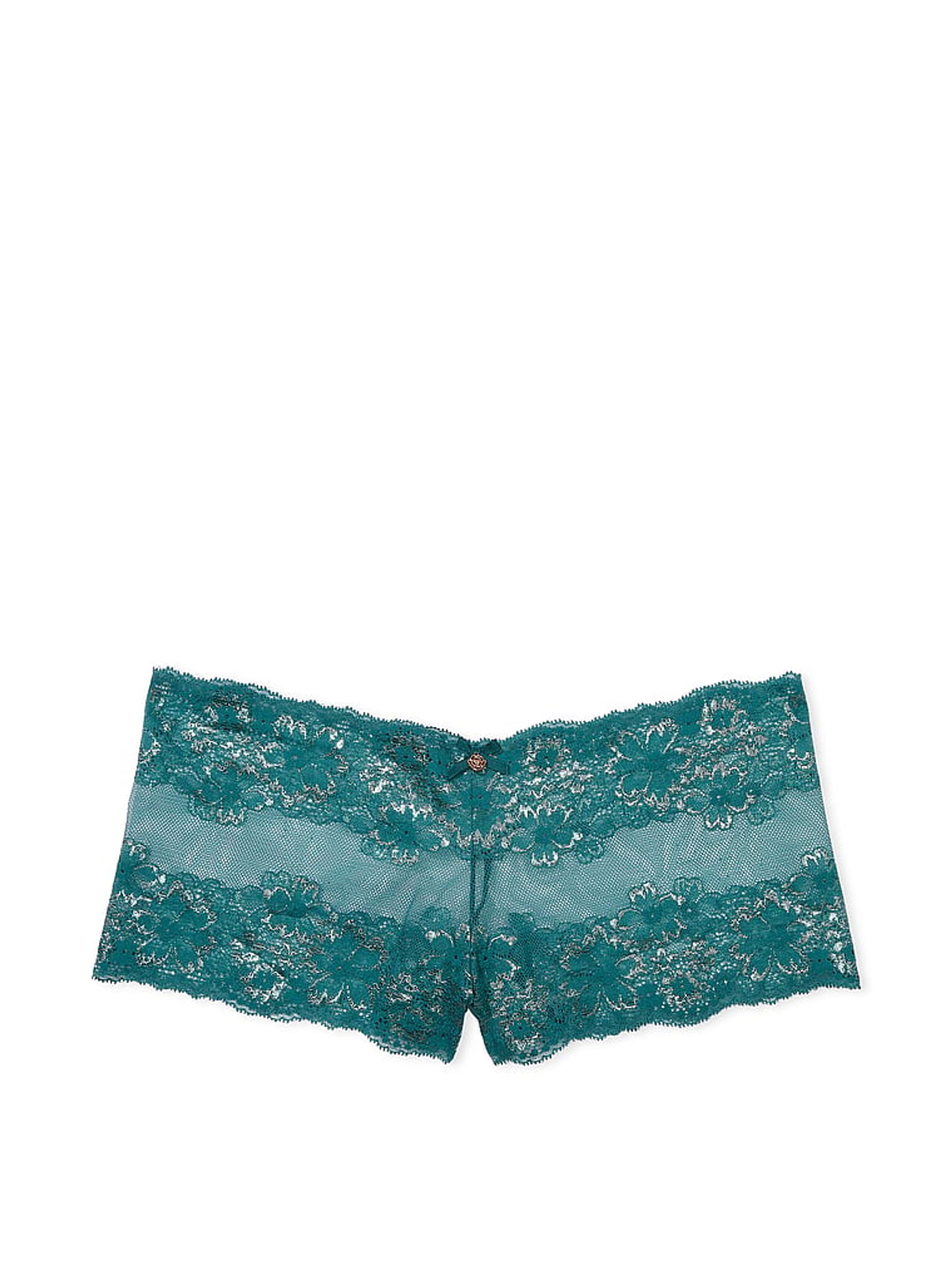 Black Ivy Green Lace Short Knickers - Image 3 of 3