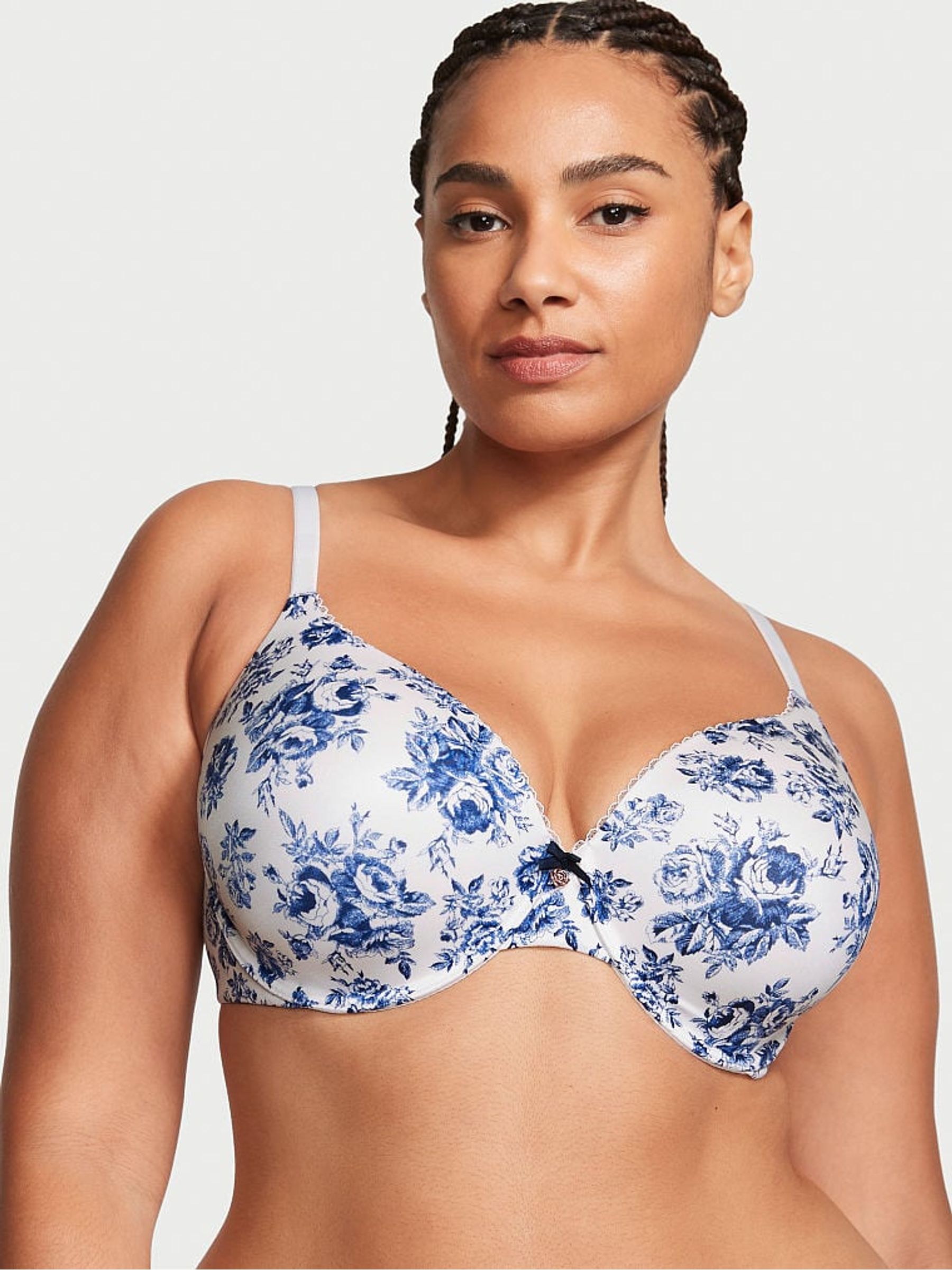 Coconut White Floral Lightly Lined Full Cup Bra - Image 1 of 3