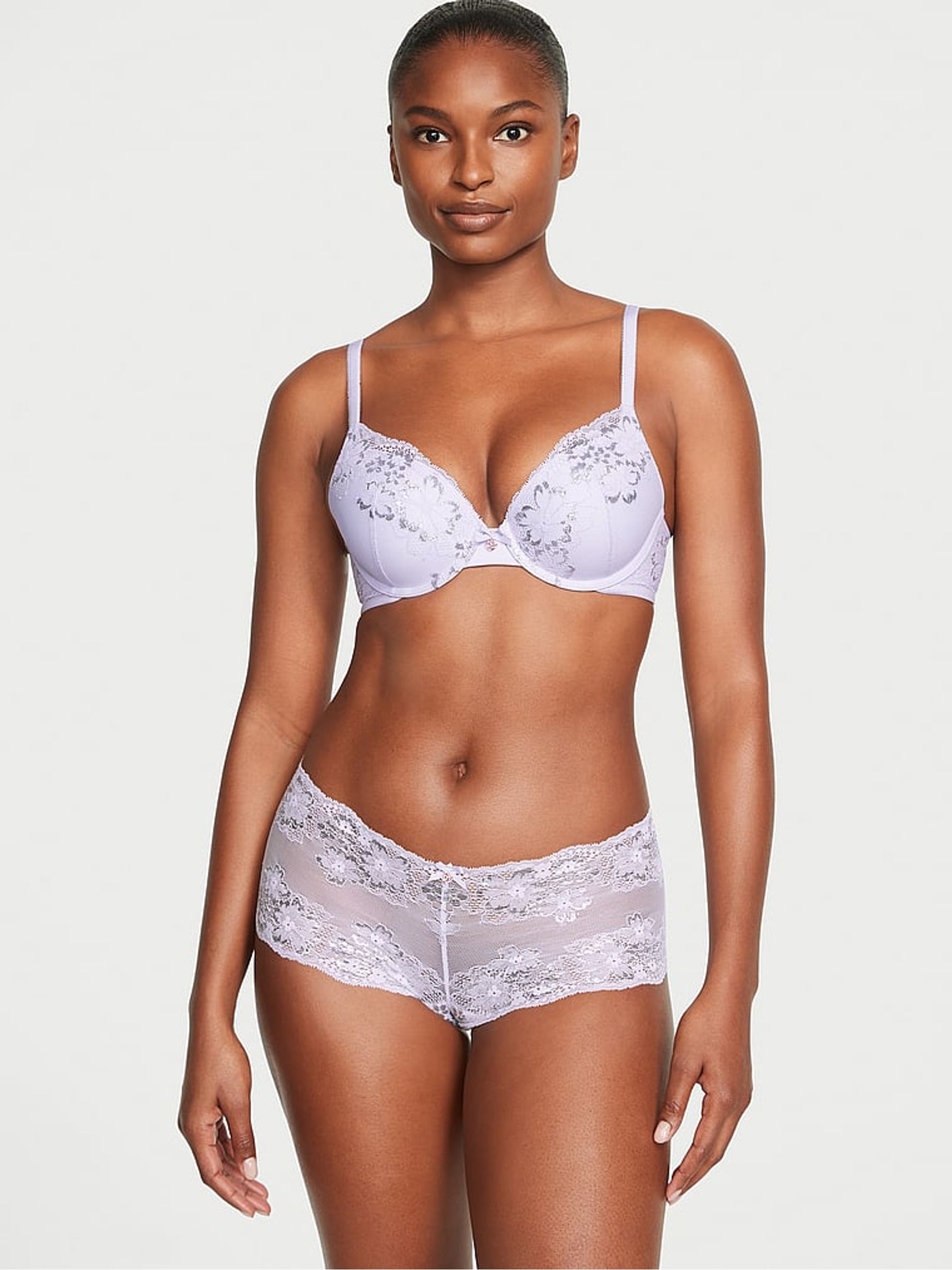 Lucky Lilac Purple Lace Full Cup Push Up Bra - Image 3 of 4