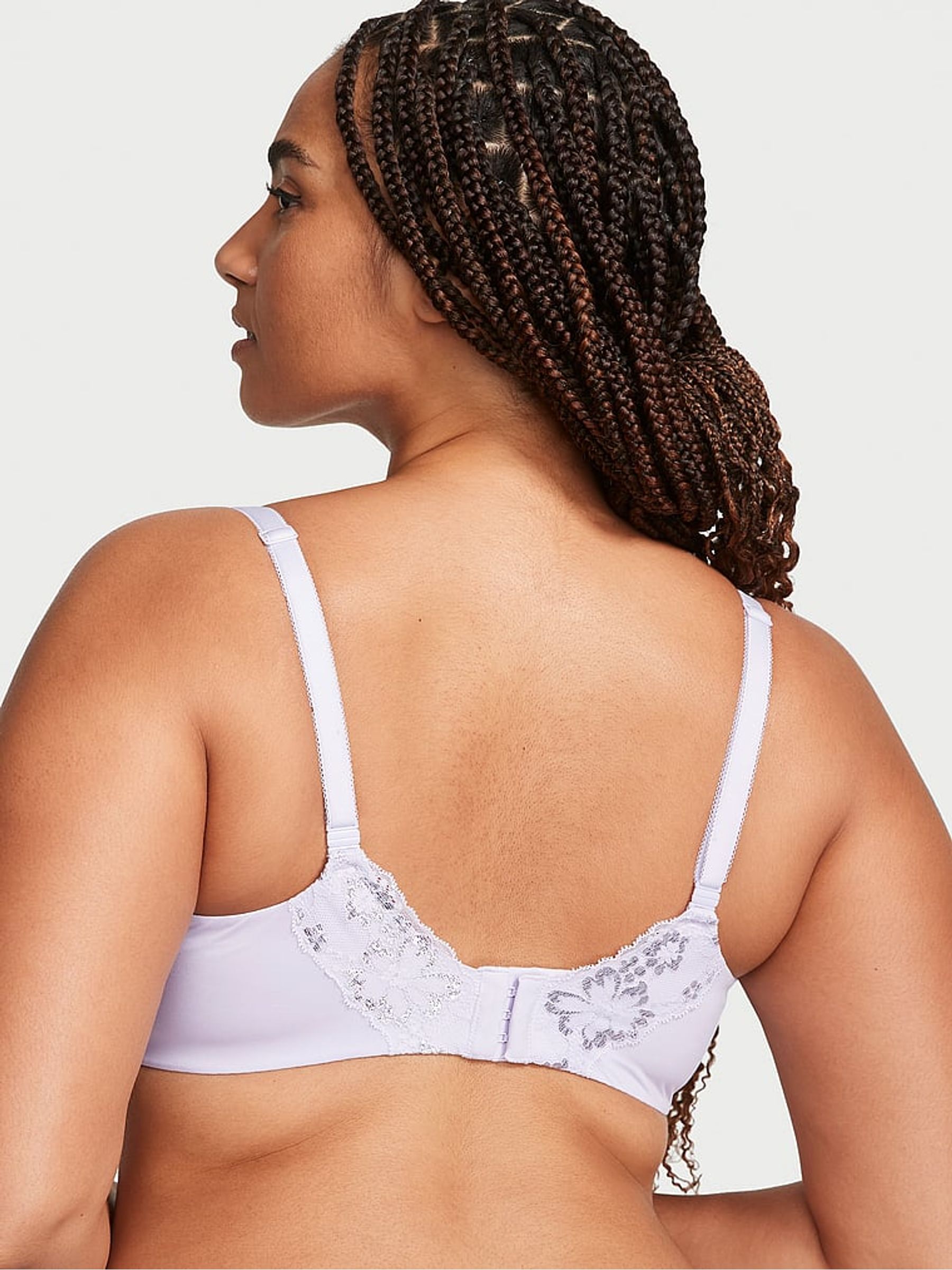 Lucky Lilac Purple Lace Demi Bra - Image 2 of 3