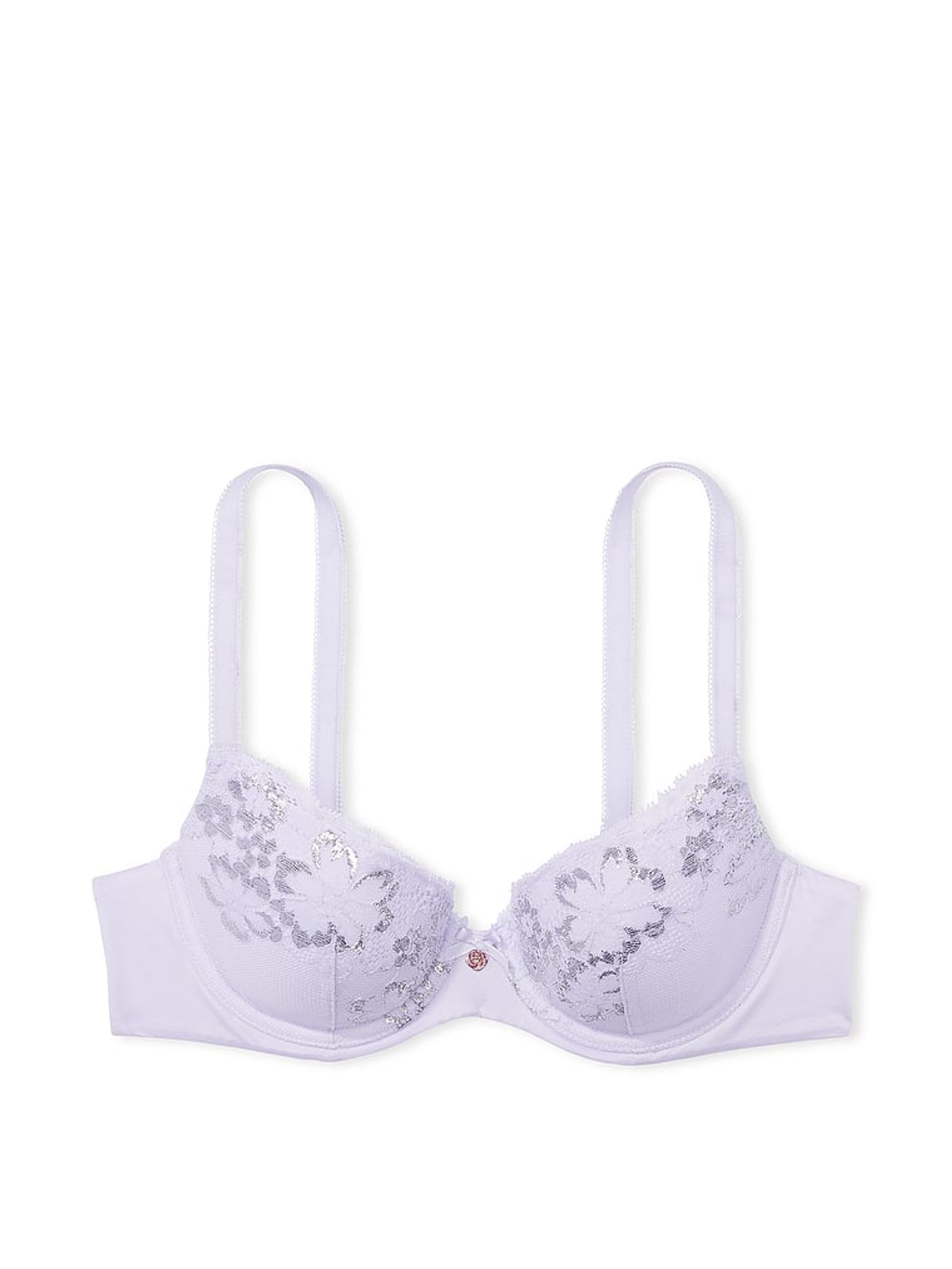 Lucky Lilac Purple Lace Demi Bra - Image 3 of 3