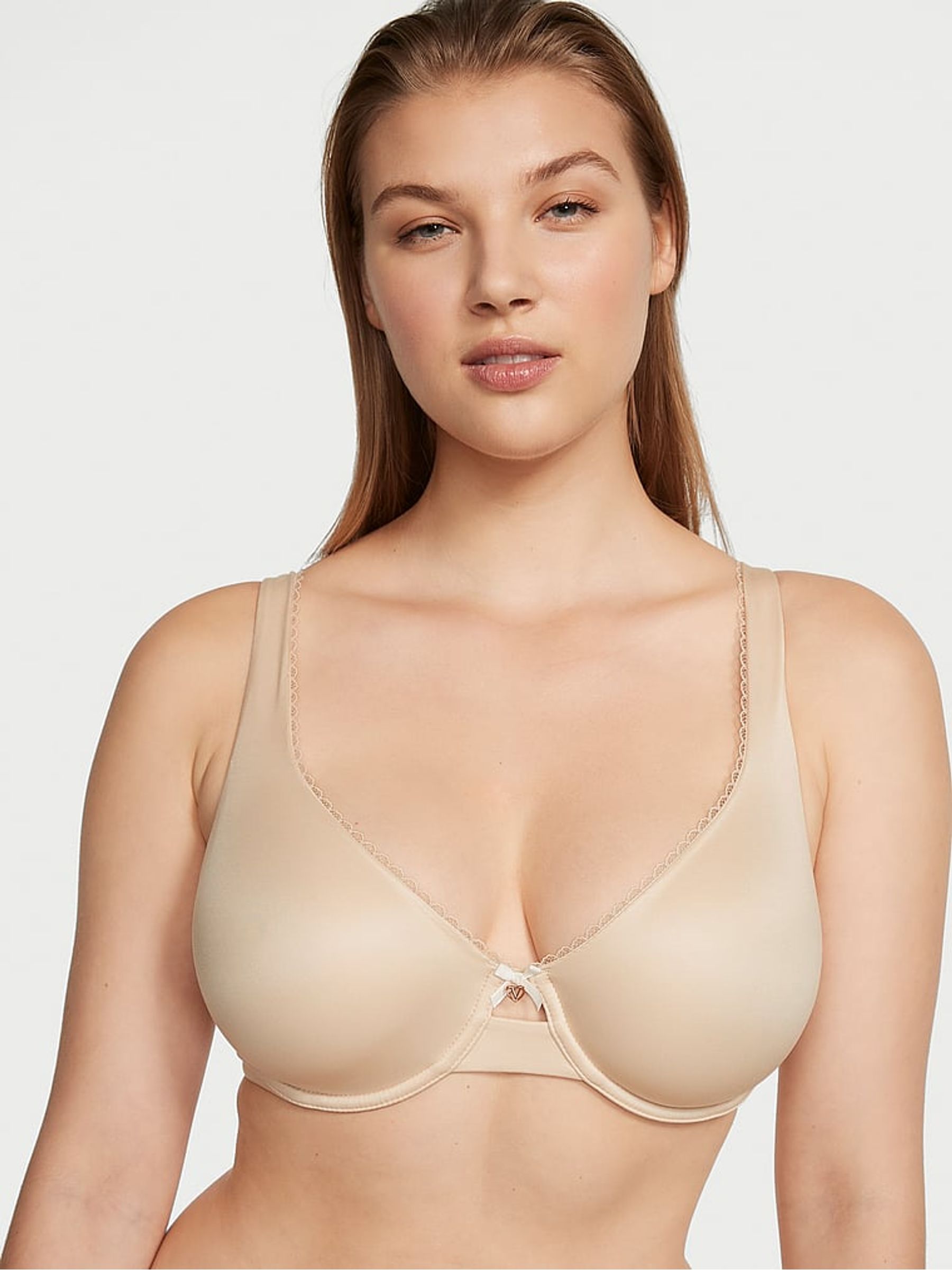 Marzipan Nude Smooth Unlined Demi Invisible Lift Minimiser Bra - Image 1 of 3