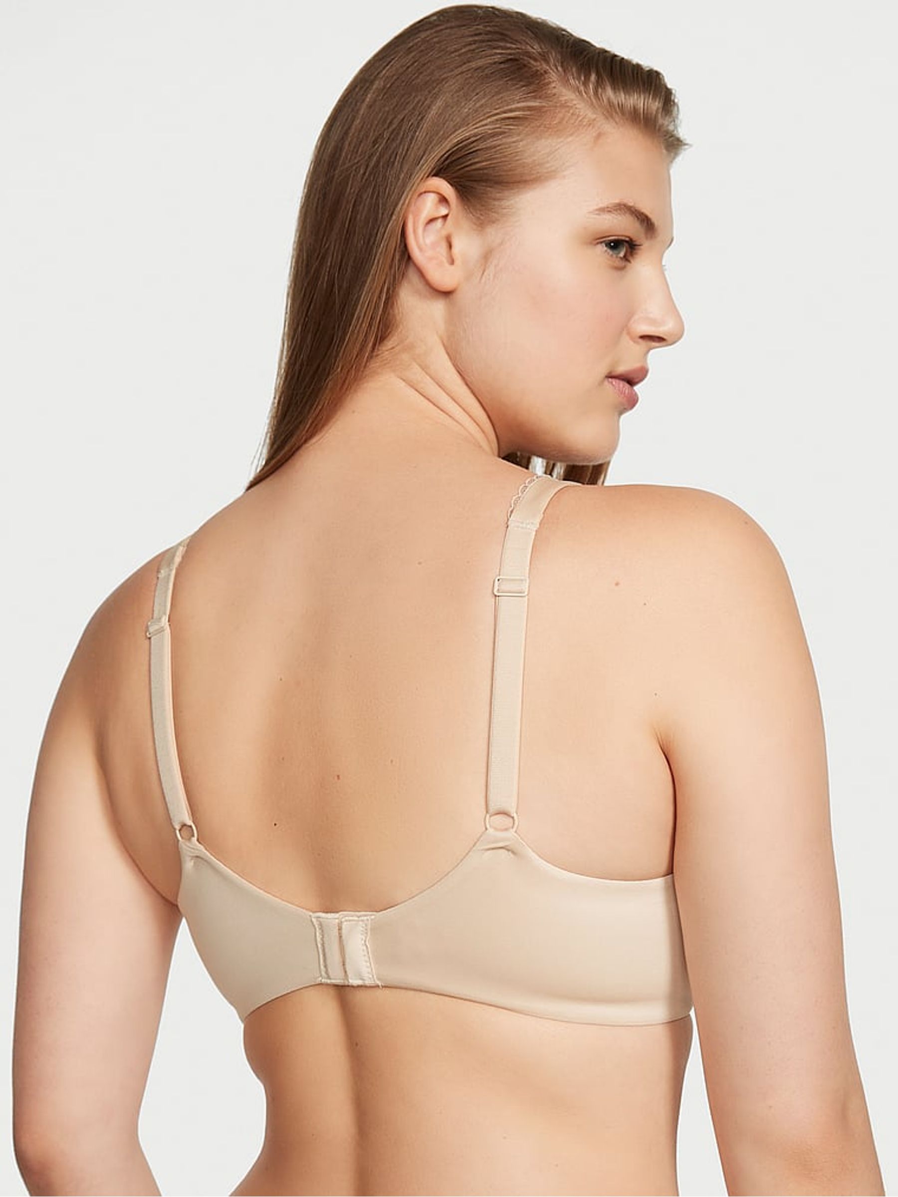 Marzipan Nude Smooth Unlined Demi Invisible Lift Minimiser Bra - Image 2 of 3