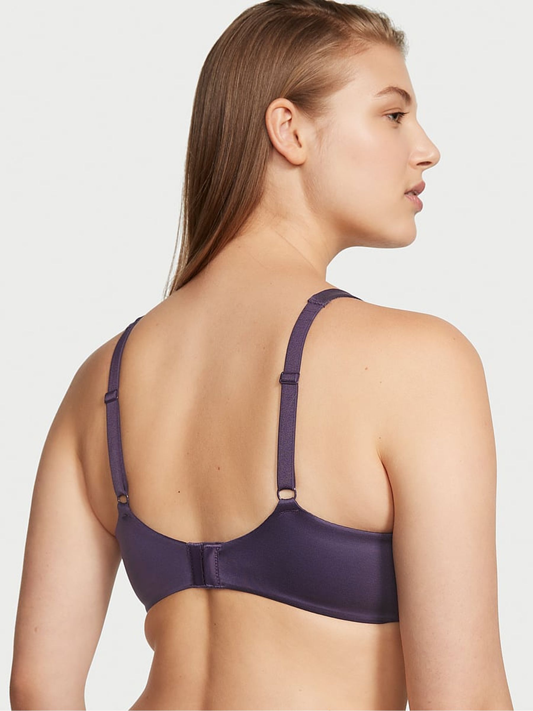 Valiant Purple Floral Unlined Demi Bra - Image 2 of 4