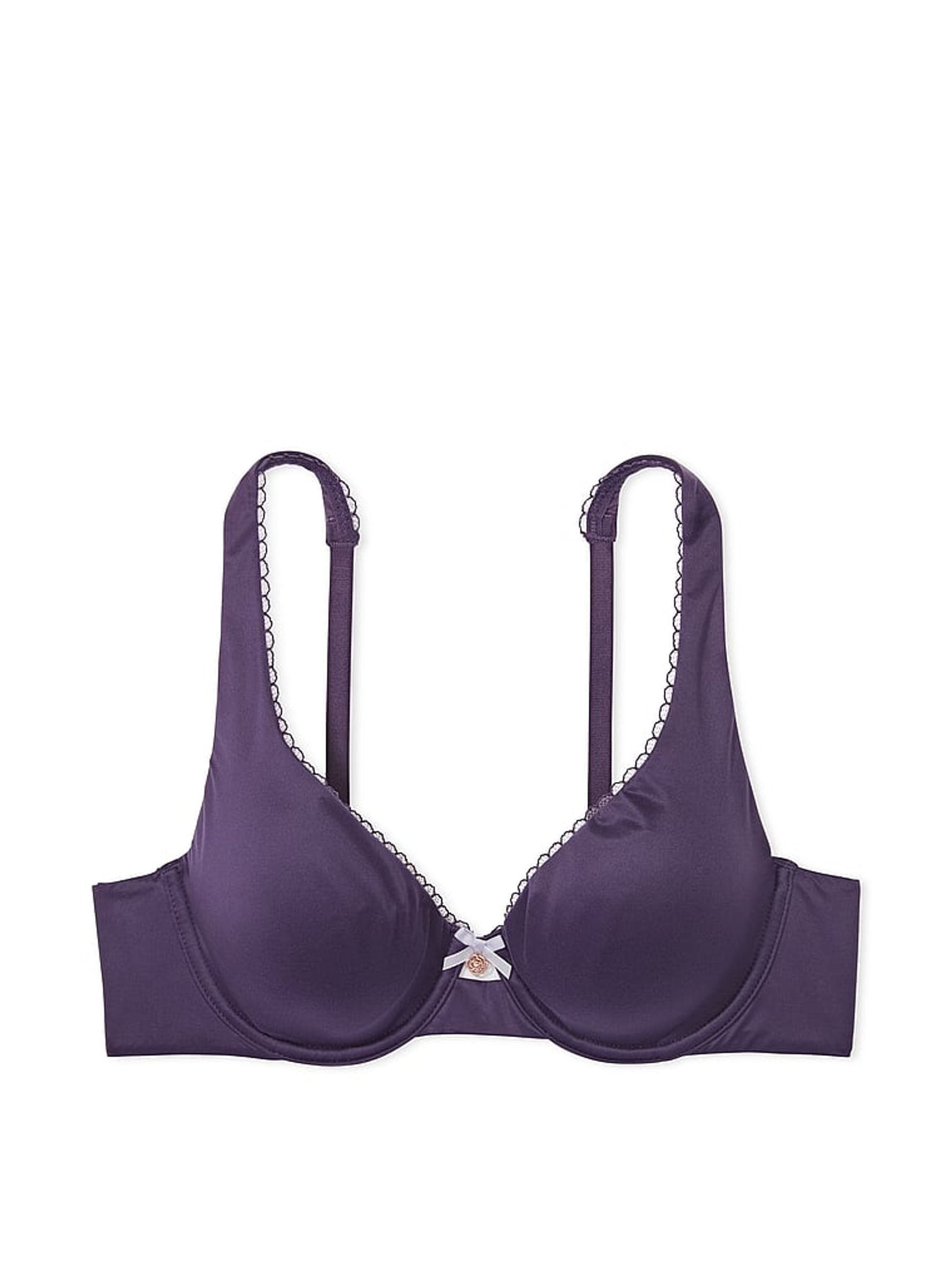Valiant Purple Floral Unlined Demi Bra - Image 4 of 4