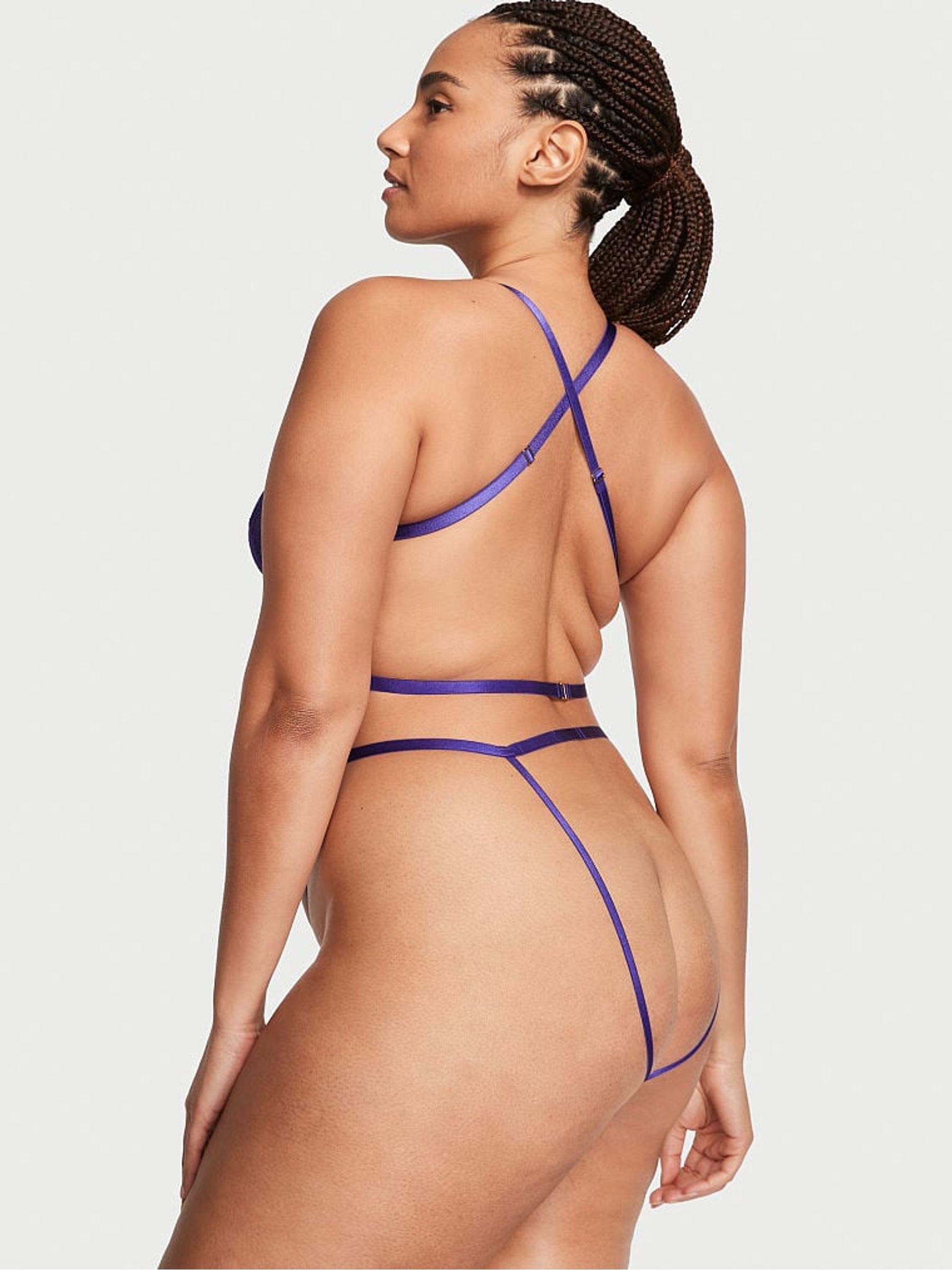 Purple Shock Lace Grommet Bodysuit - Image 2 of 3