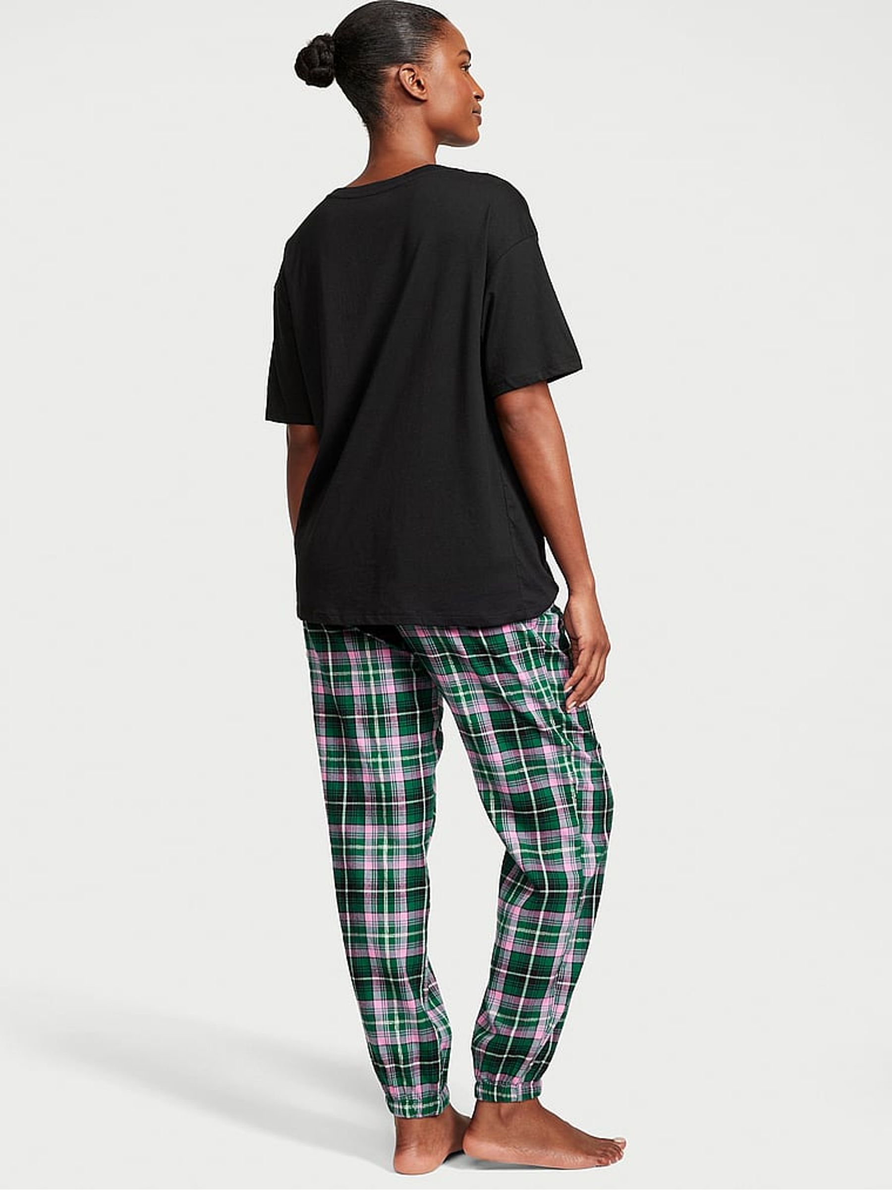 Green Pop Tartan Long Cuffed Pyjamas - Image 2 of 3