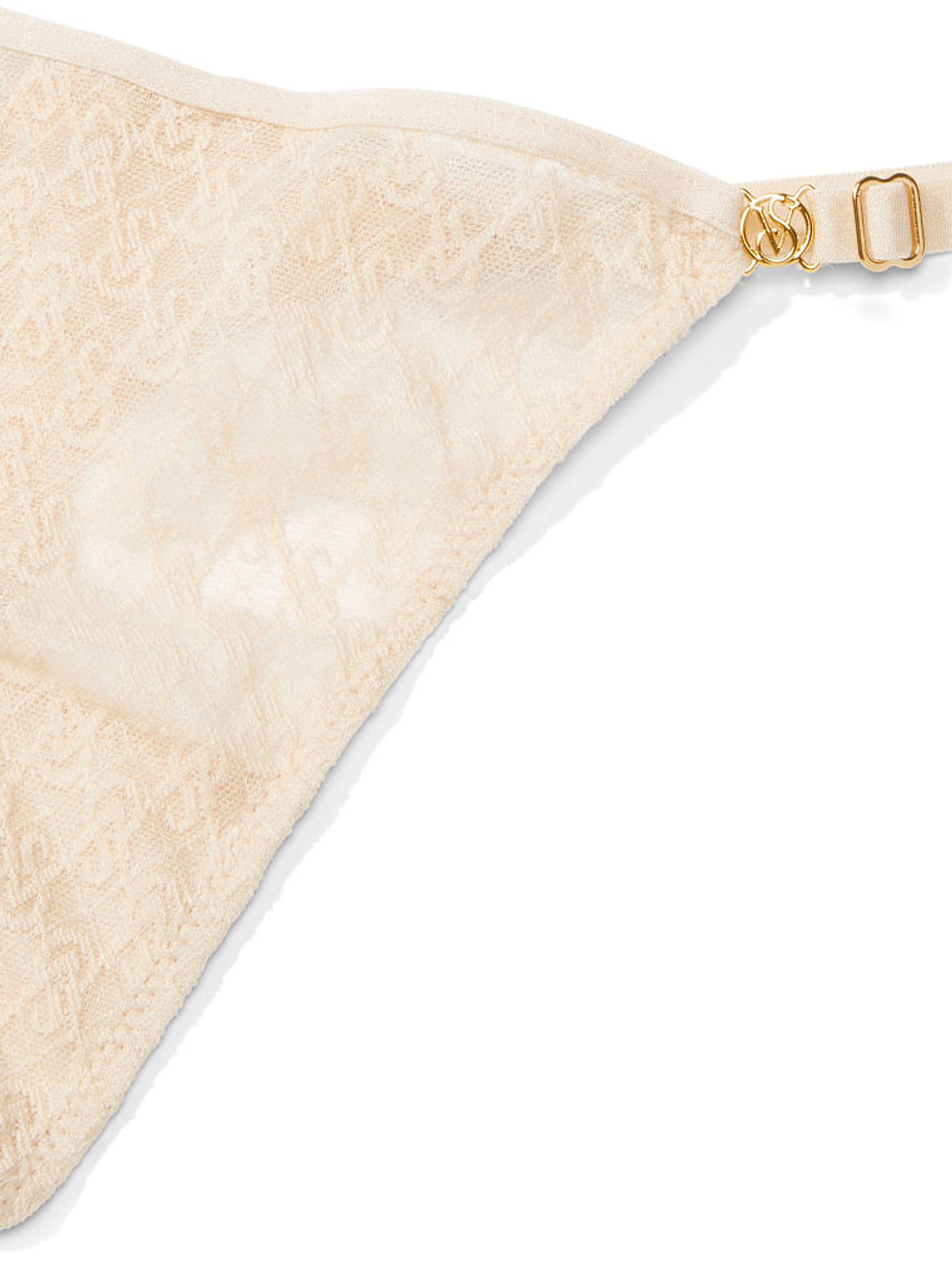 Marzipan Nude Lace Thong Icon Knickers - Image 4 of 4