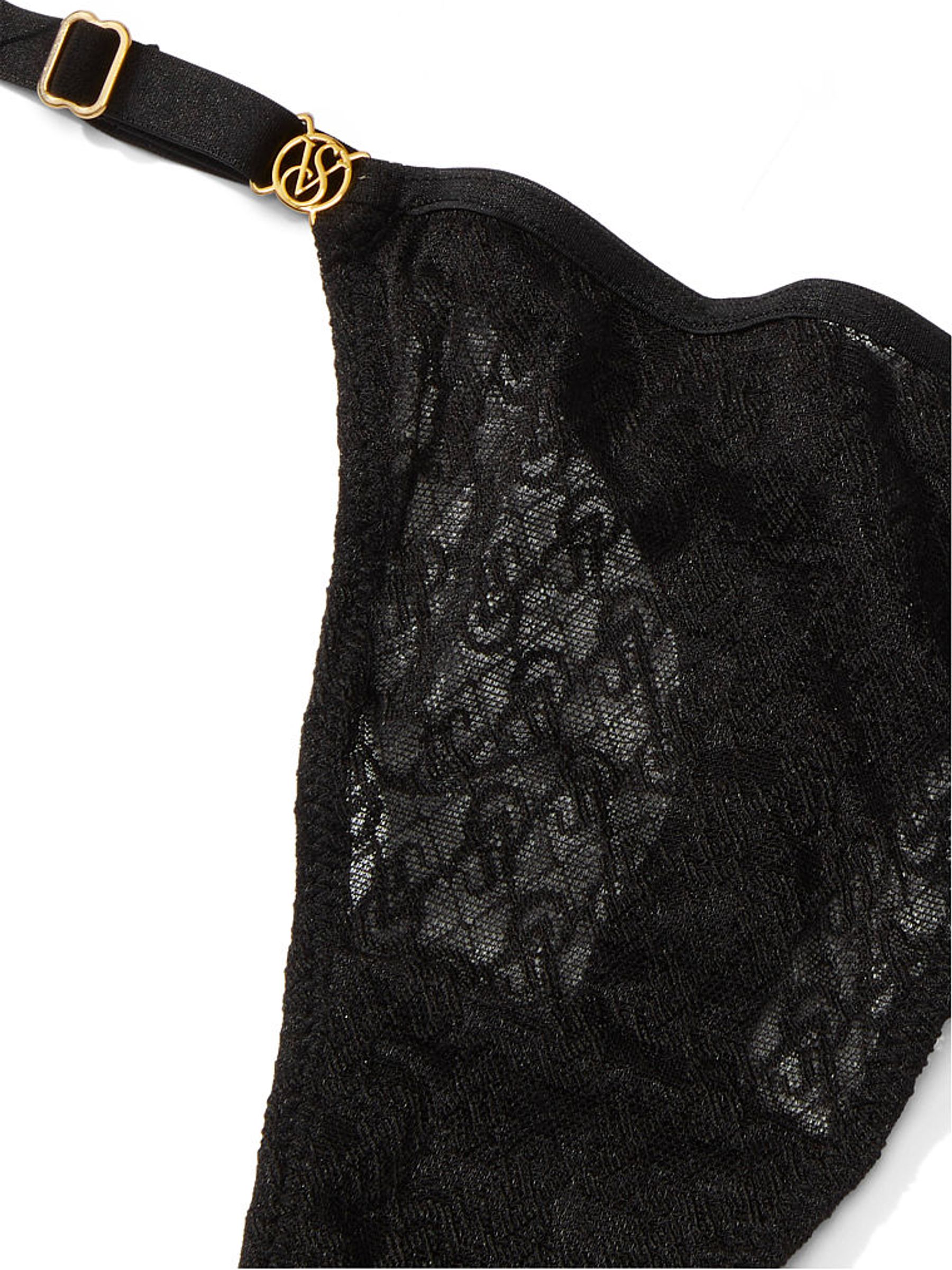 Black Lace Thong Icon Knickers - Image 4 of 4