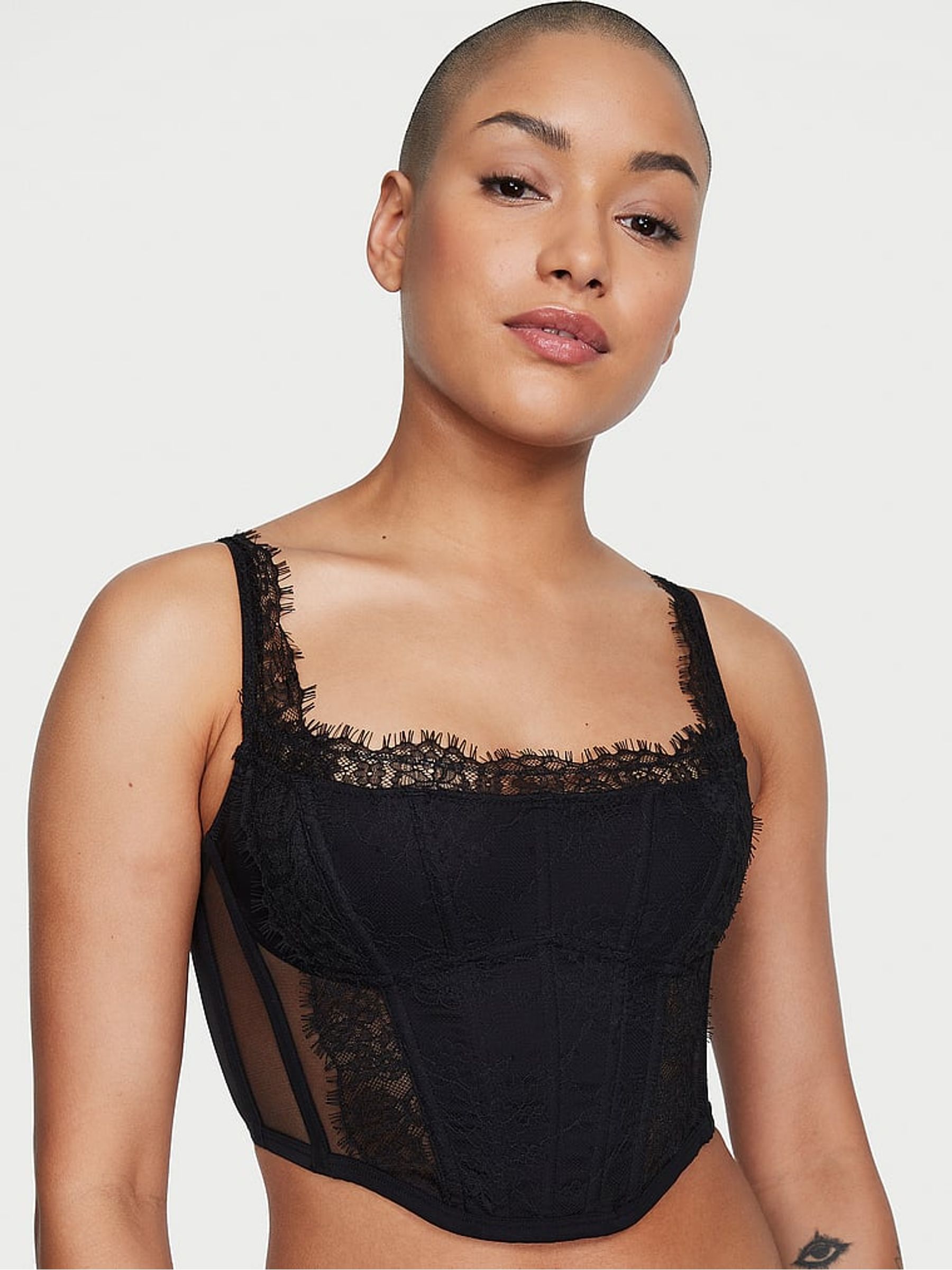 Black Lace Corset Corset Top - Image 1 of 4