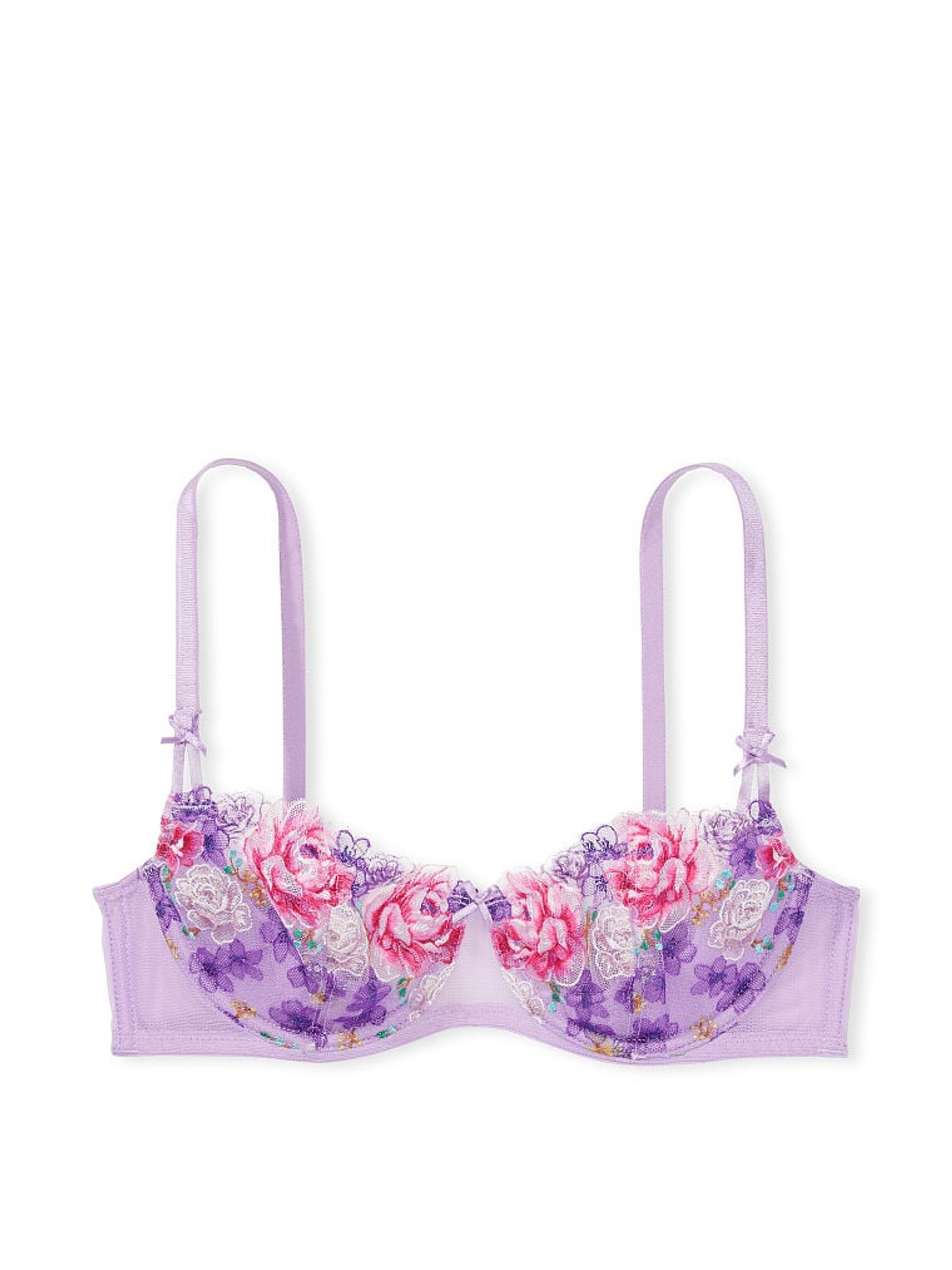 Jasmine Purple Embroidered Unlined Bra - Image 4 of 4