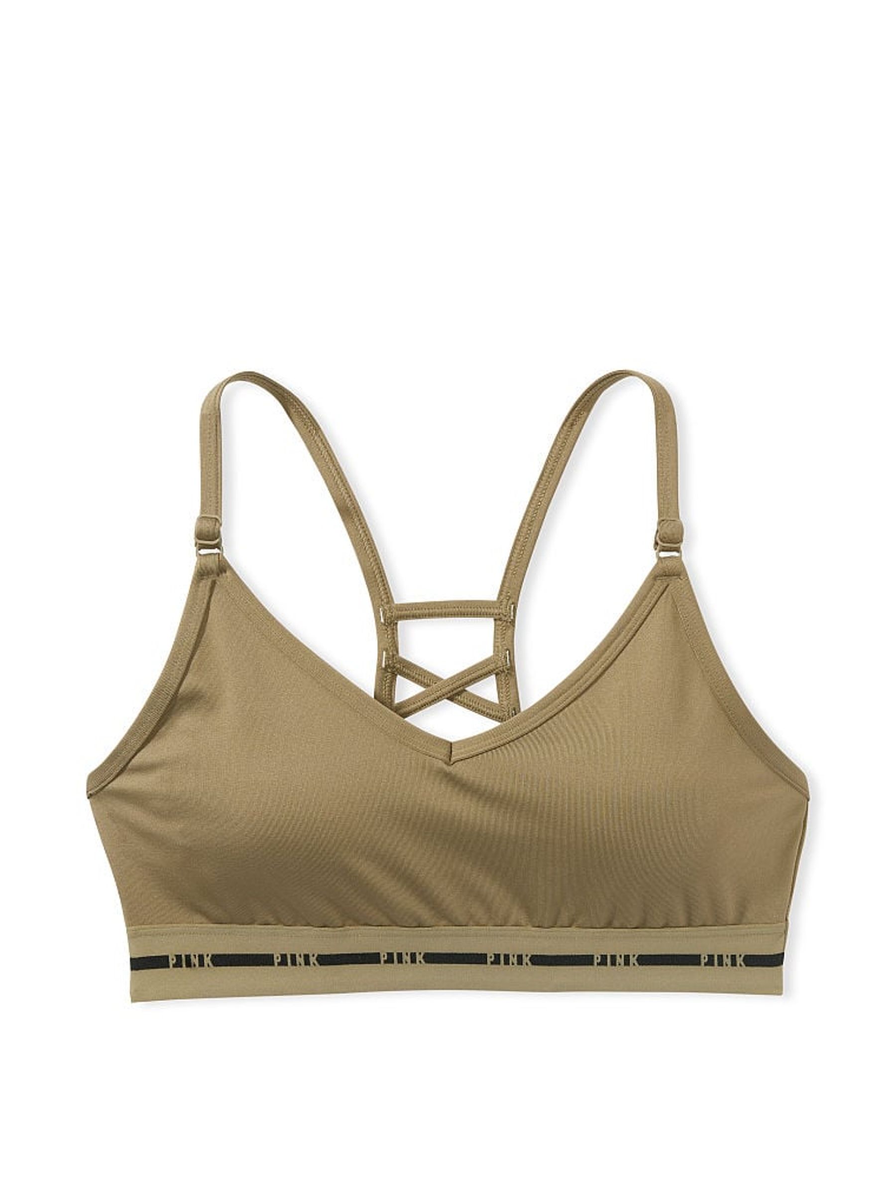 Dusted Olive Green Lightly Lined Sports Bra - Image 3 of 3