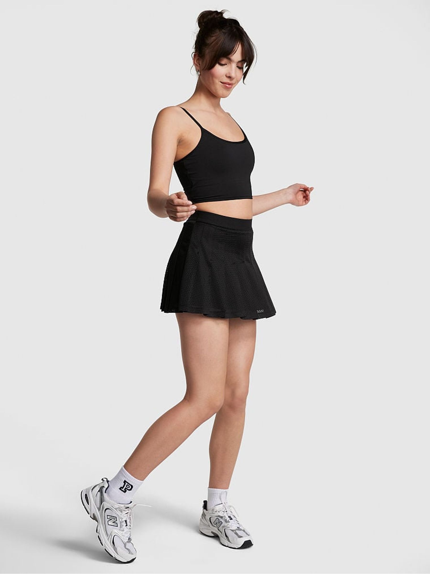 Pure Black Lightly Lined Sports Bra - Image 3 of 4