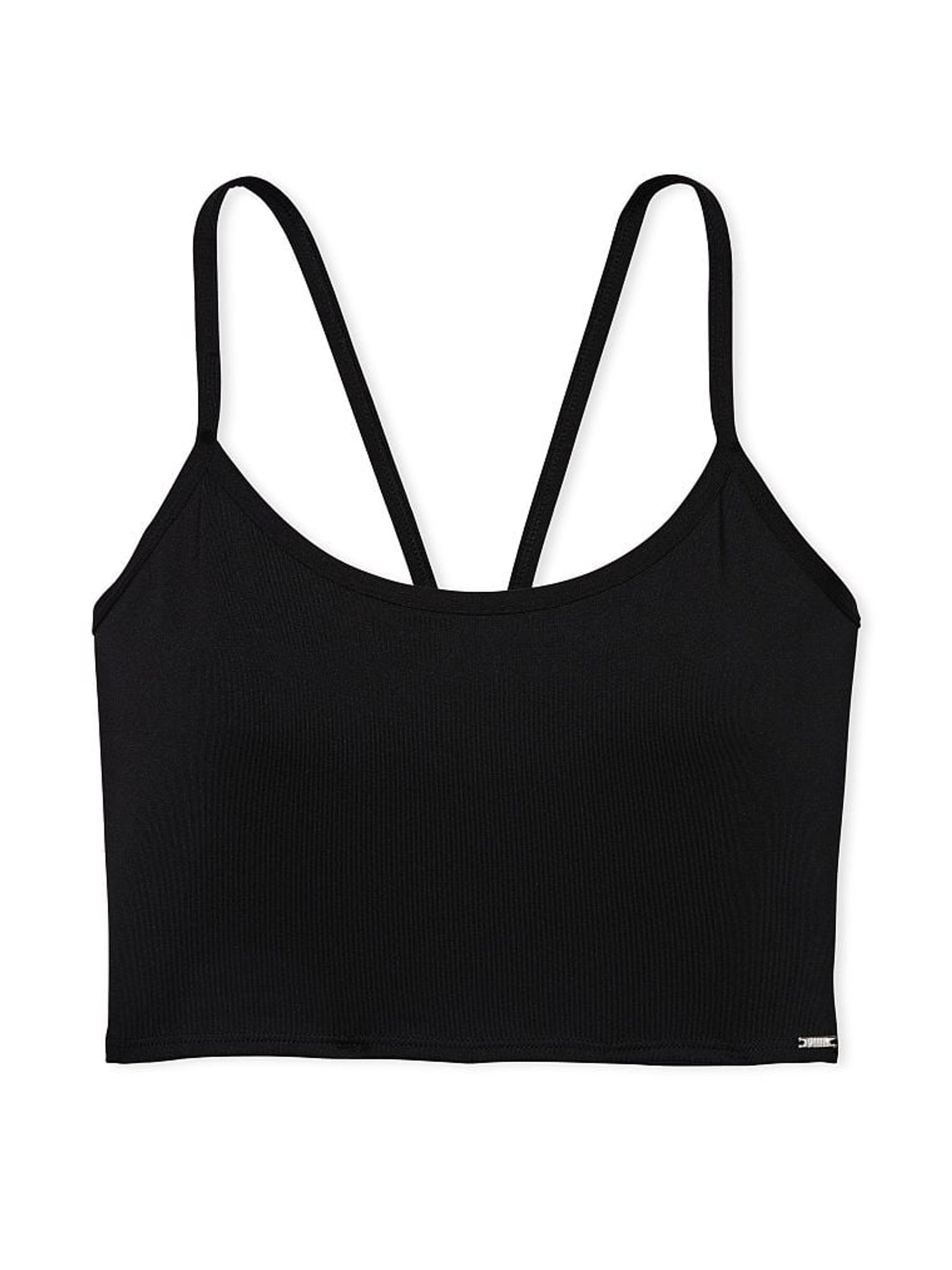Pure Black Lightly Lined Sports Bra - Image 4 of 4
