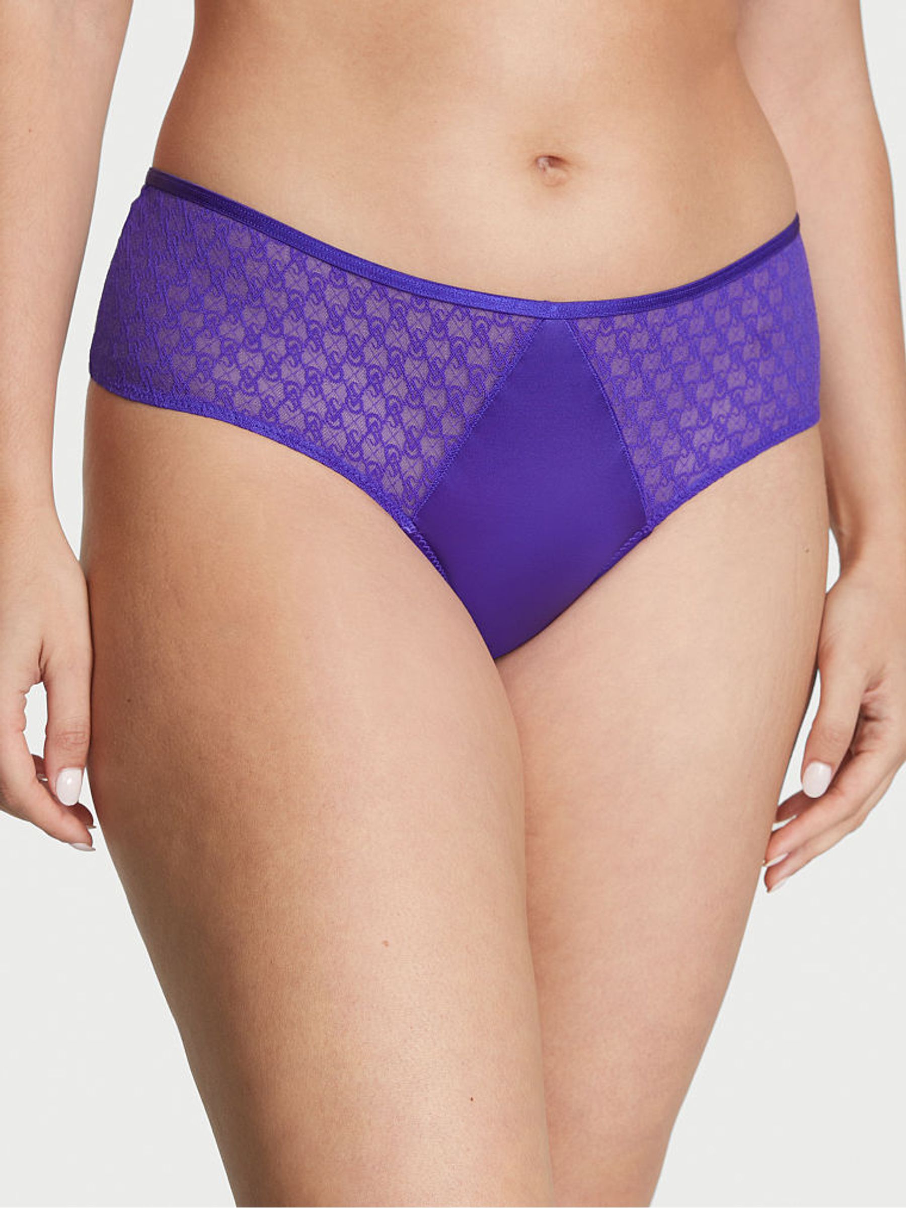 Purple Shock Lace Cheeky Icon Knickers - Image 1 of 3