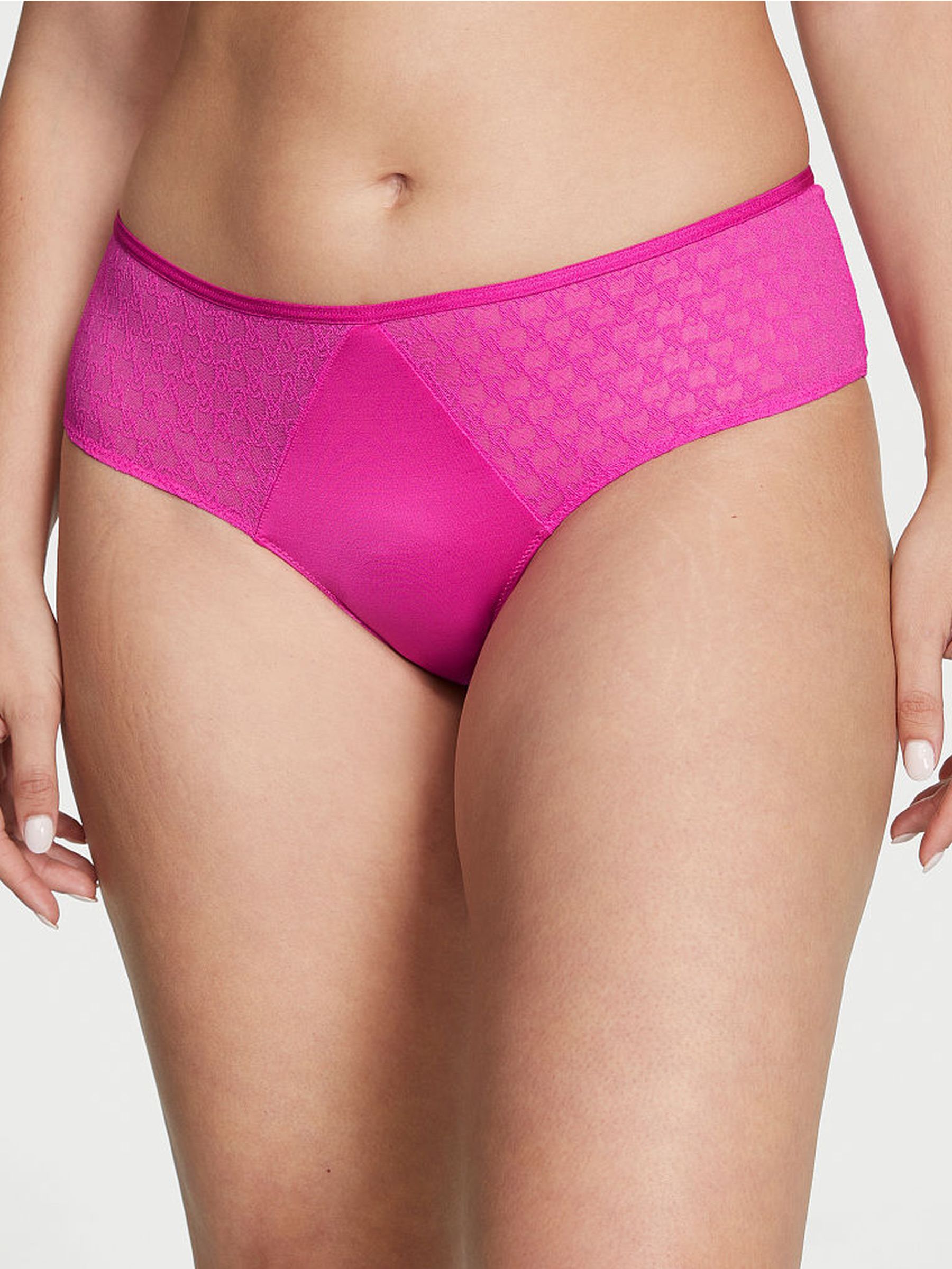 Fuchsia Frenzy Pink Lace Cheeky Icon Knickers - Image 1 of 4