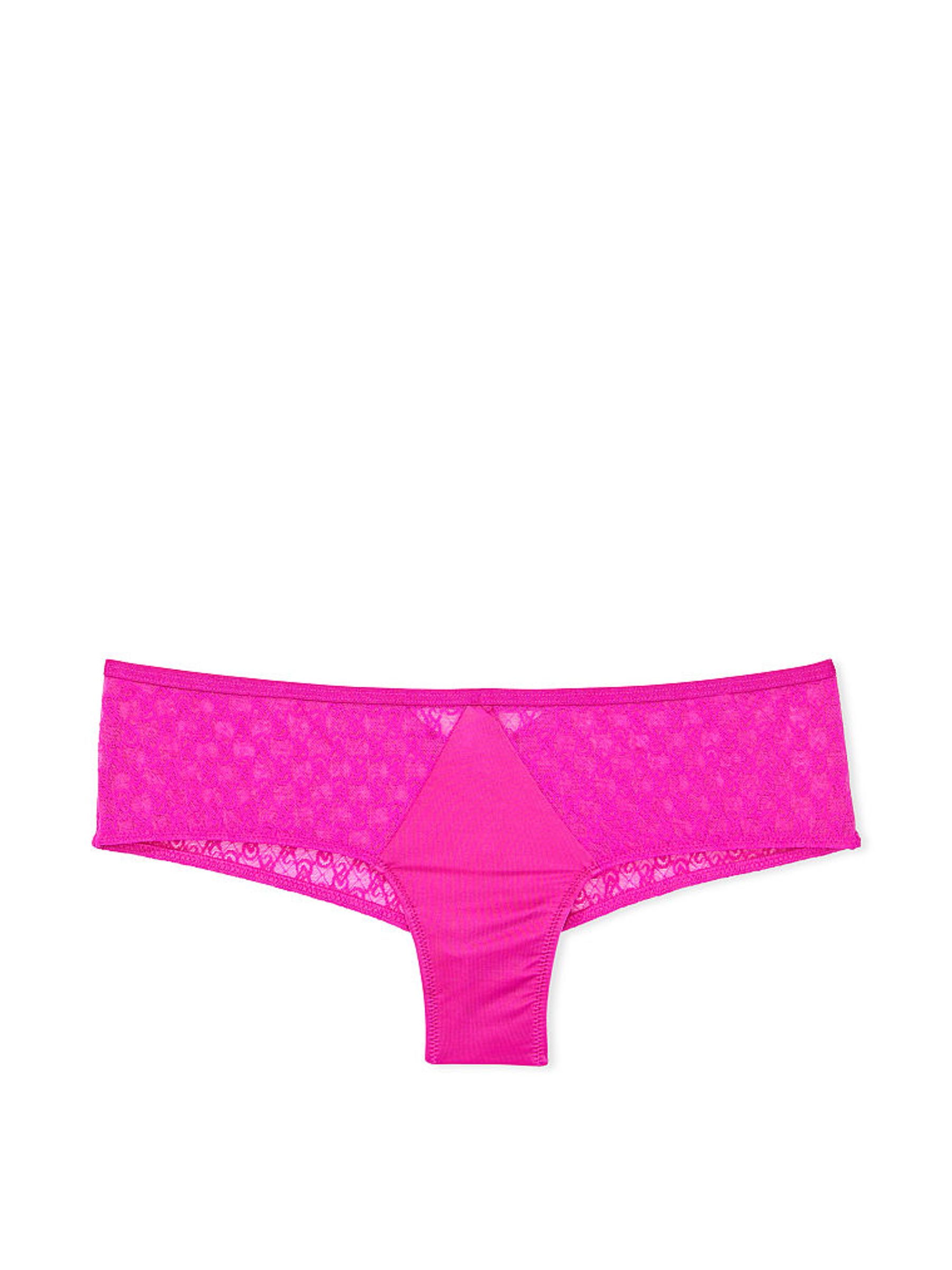 Fuchsia Frenzy Pink Lace Cheeky Icon Knickers - Image 3 of 4
