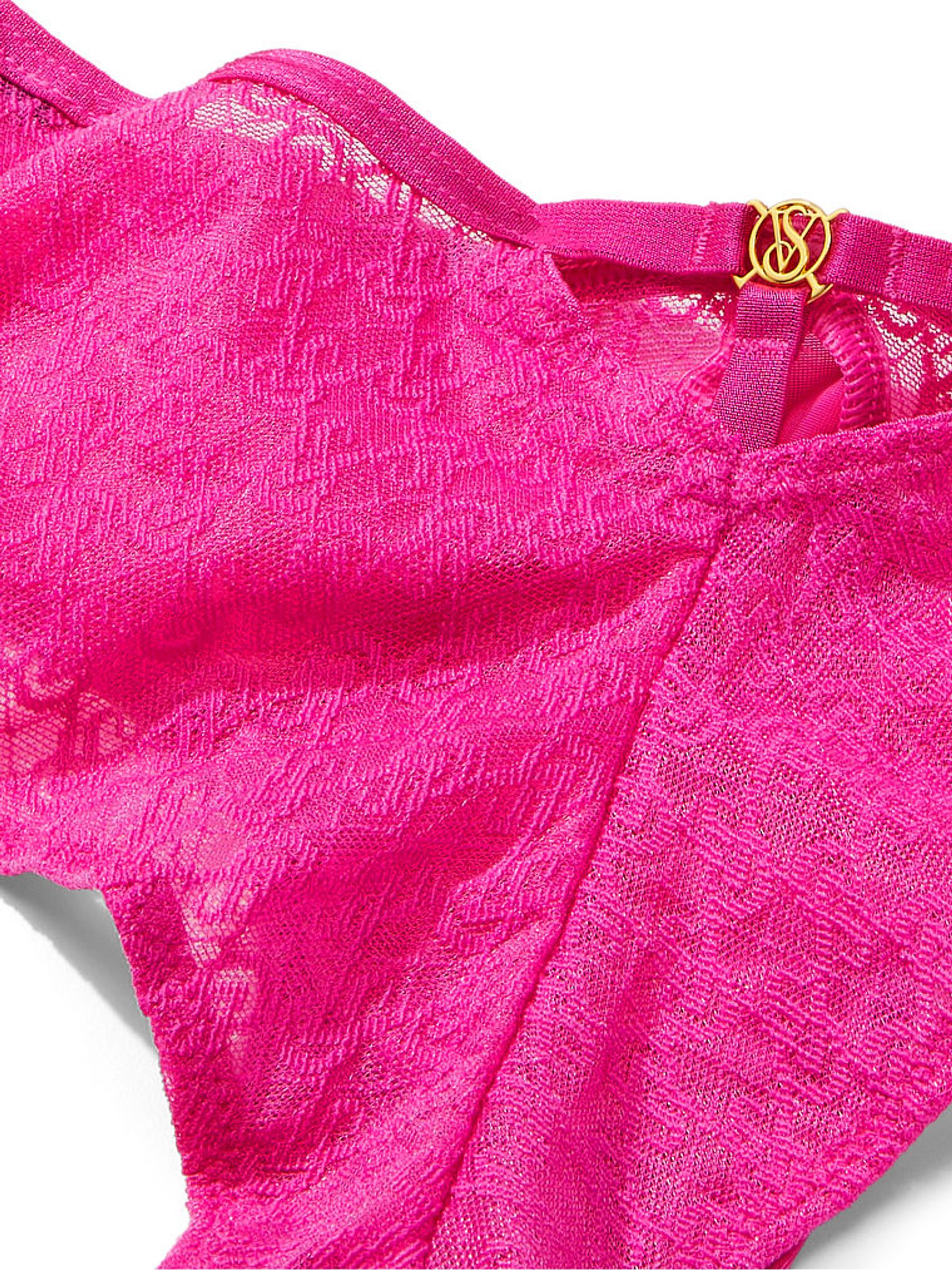 Fuchsia Frenzy Pink Lace Cheeky Icon Knickers - Image 4 of 4