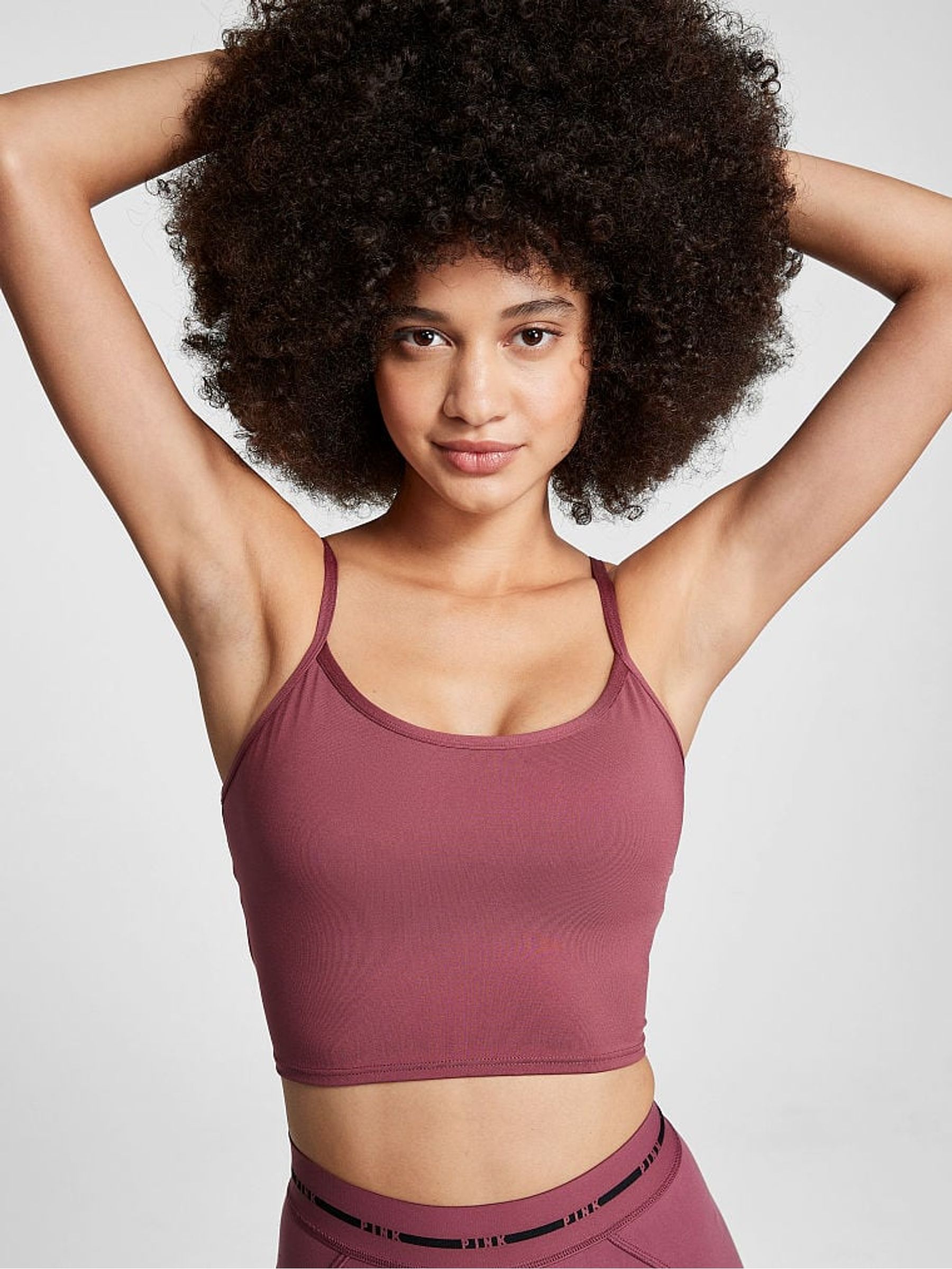 Morning Rose Pink Lightly Lined Sports Bra - Image 1 of 4
