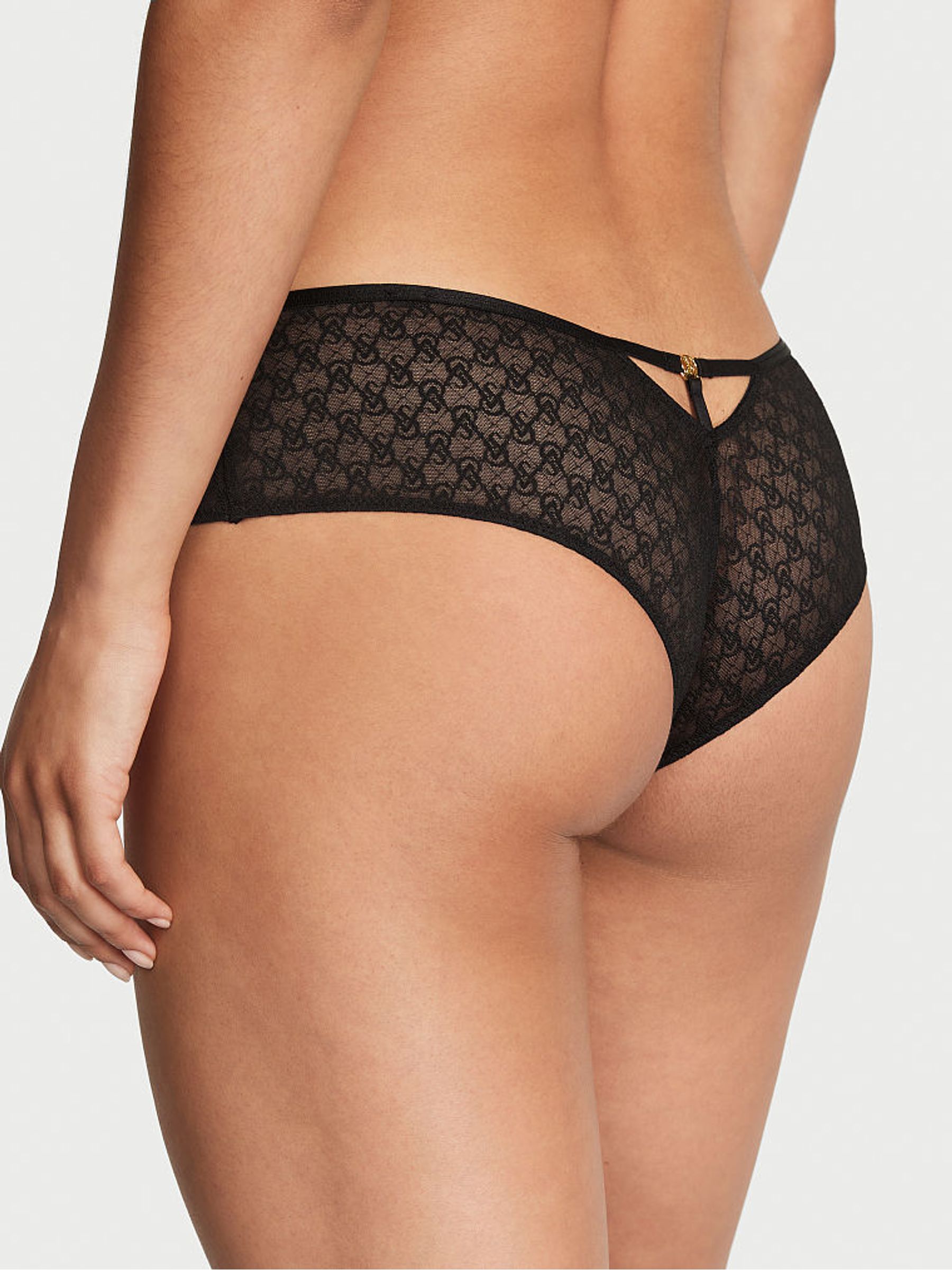 Black Lace Cheeky Icon Knickers - Image 2 of 4