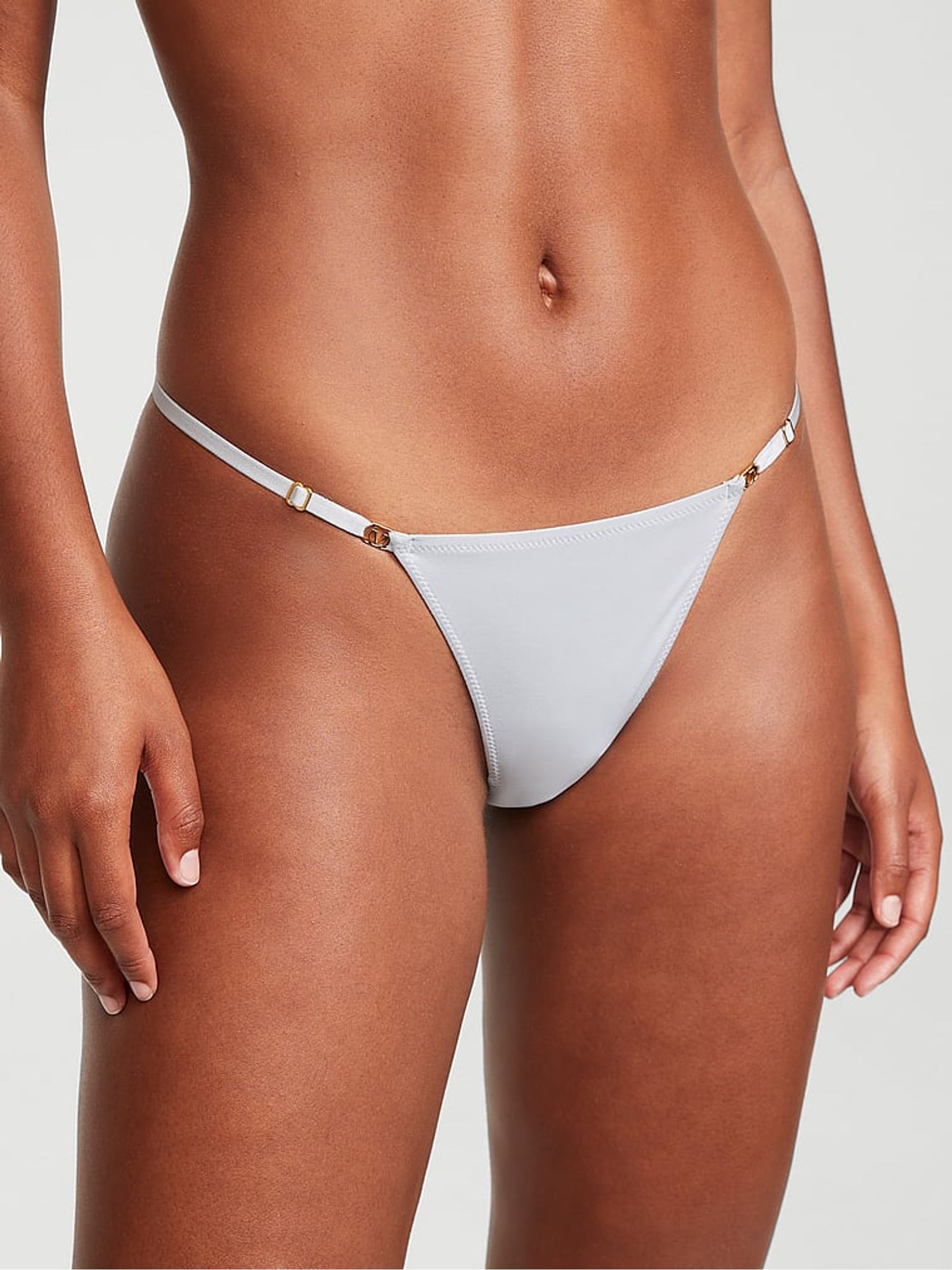 Flint Grey Smooth Thong Knickers - Image 1 of 4