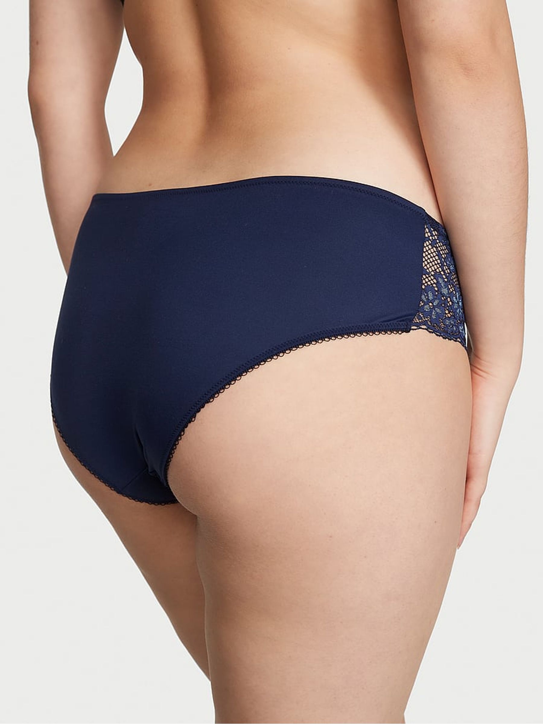 Ensign Navy Blue Lace Hipster Knickers - Image 2 of 3