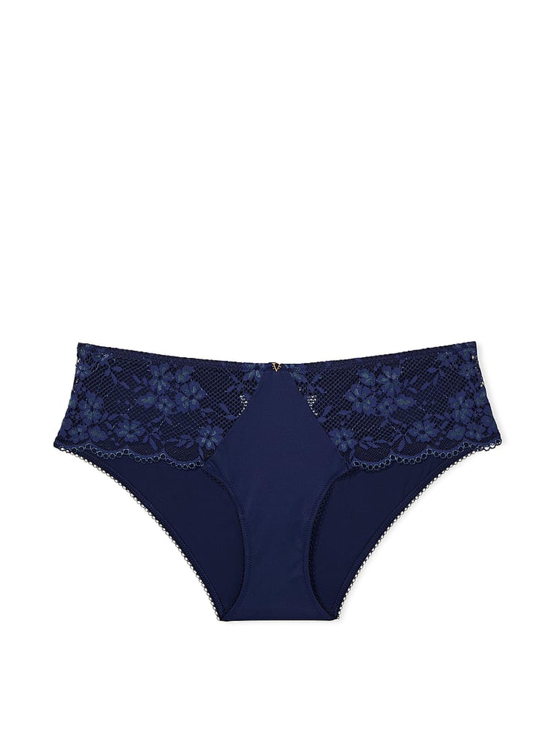 Ensign Navy Blue Lace Hipster Knickers - Image 3 of 3