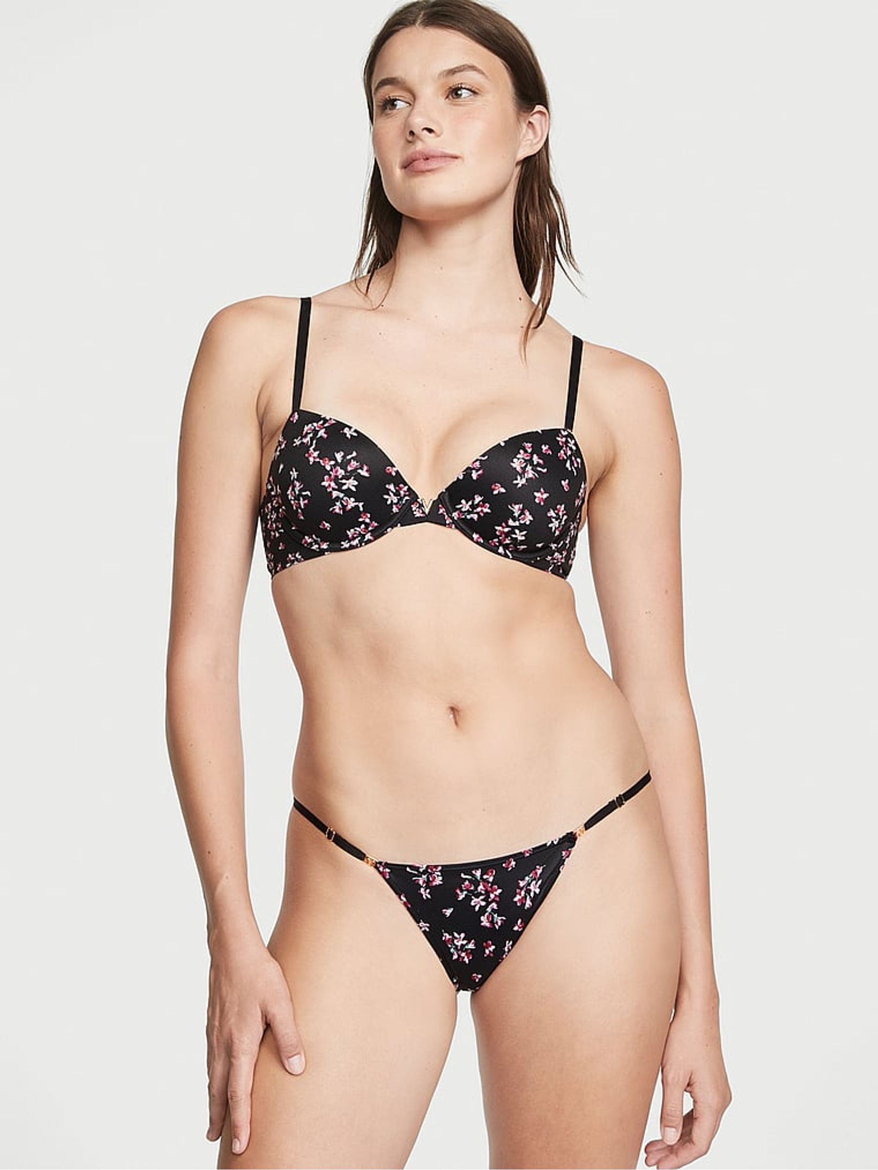 Black Floral Bikini Knickers - Image 3 of 4