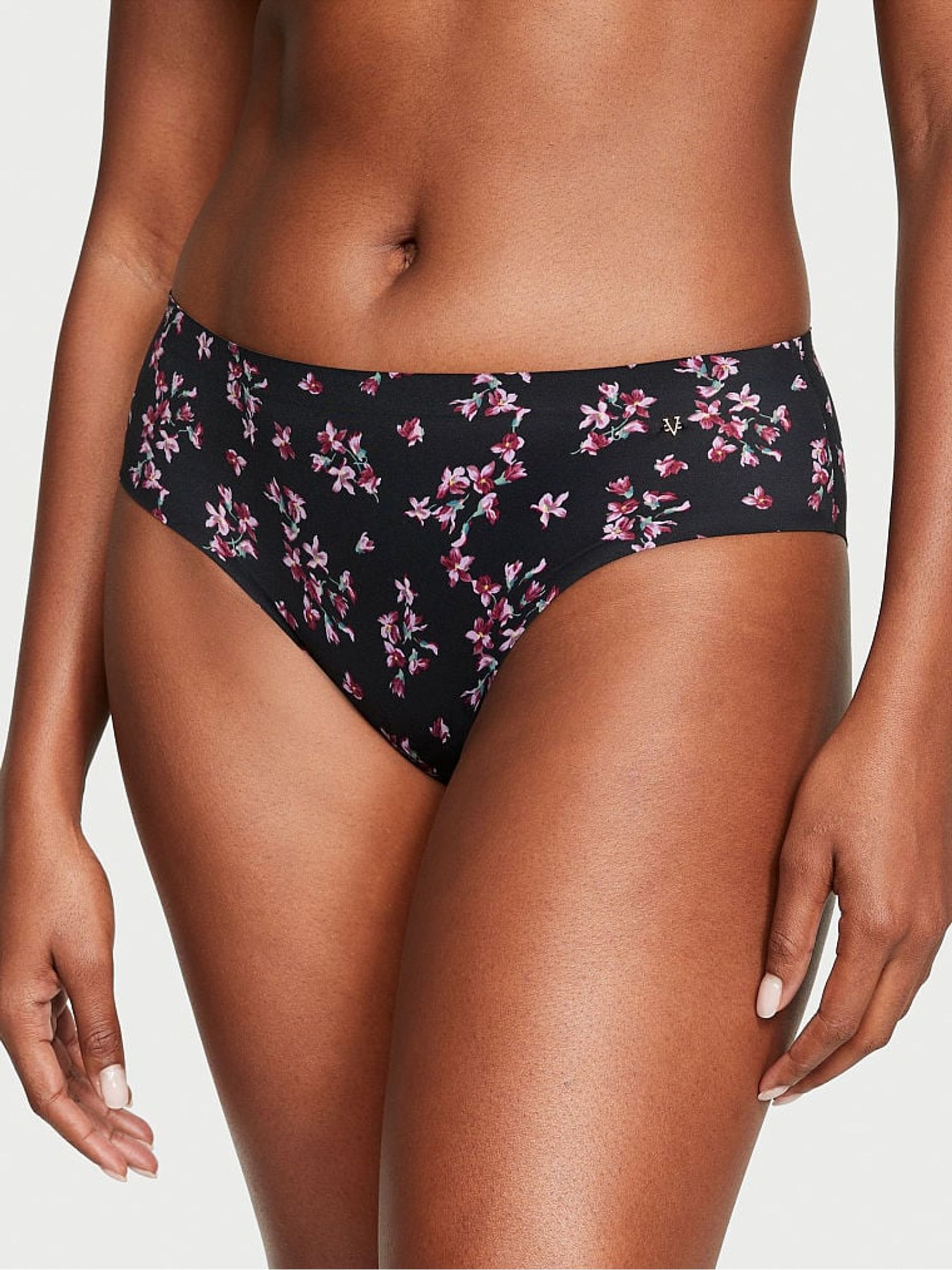 Black Floral Hipster Knickers - Image 1 of 3