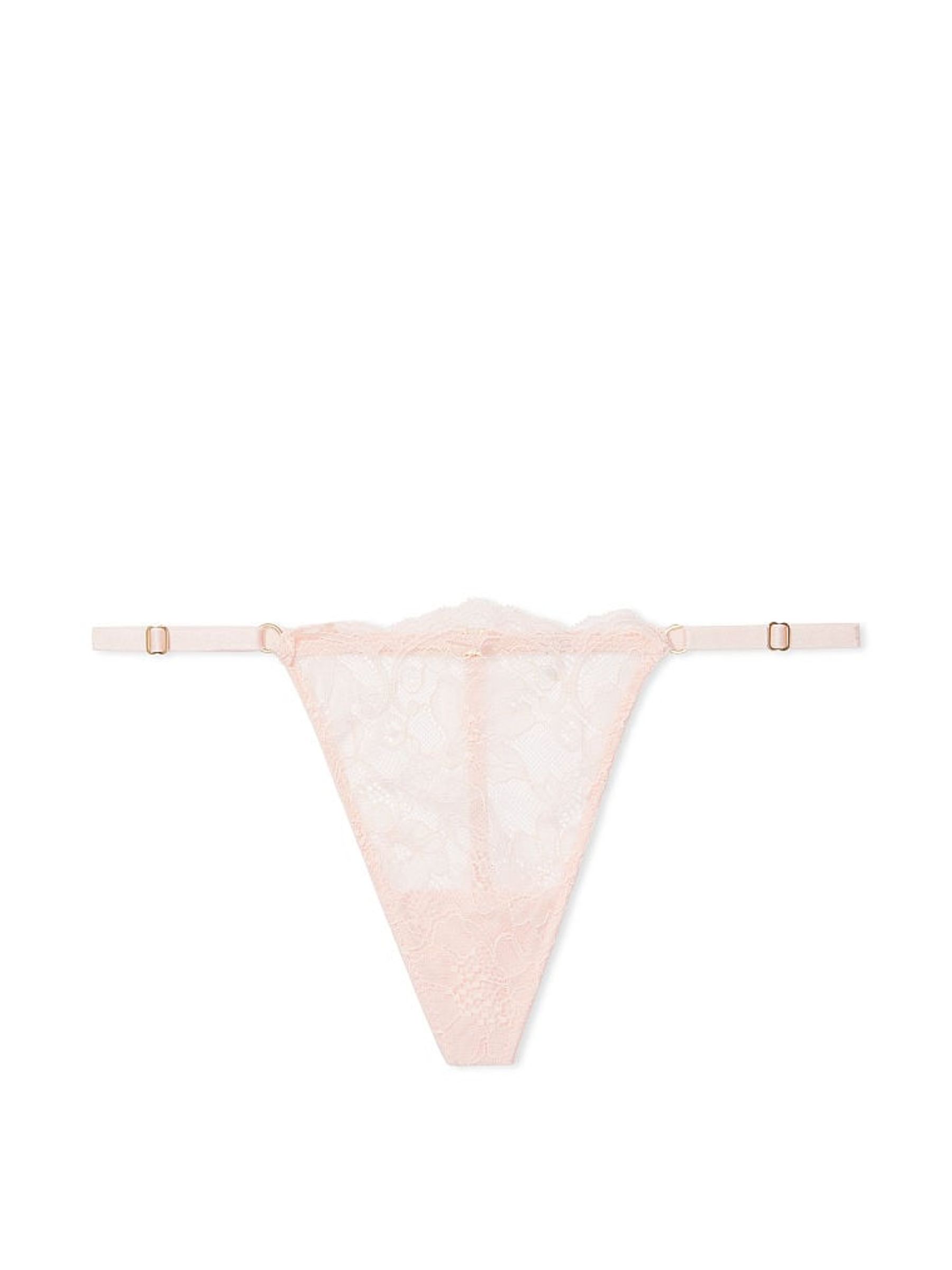 Rose Pink Lace G String Knickers - Image 1 of 1
