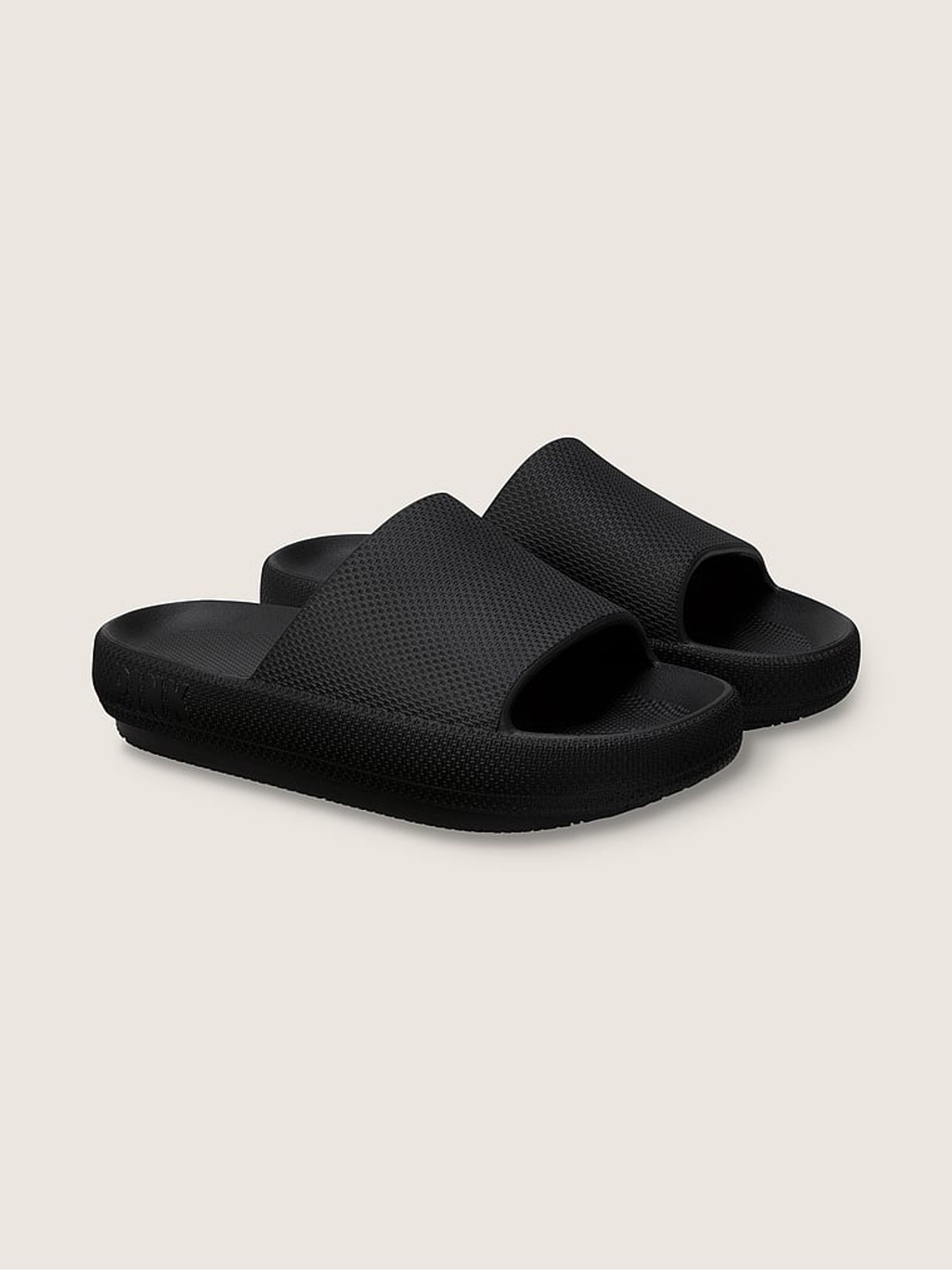 Pure Black Pillow Sliders - Image 1 of 3