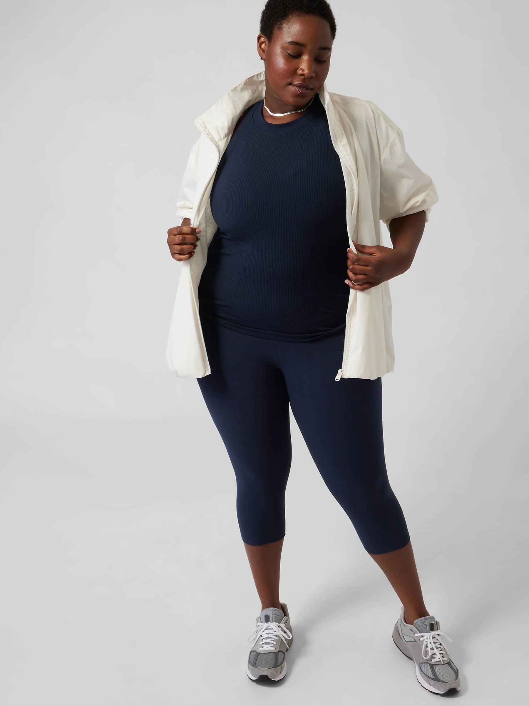 Athleta Blue Elation High Rise Capri Leggings - Image 5 of 6