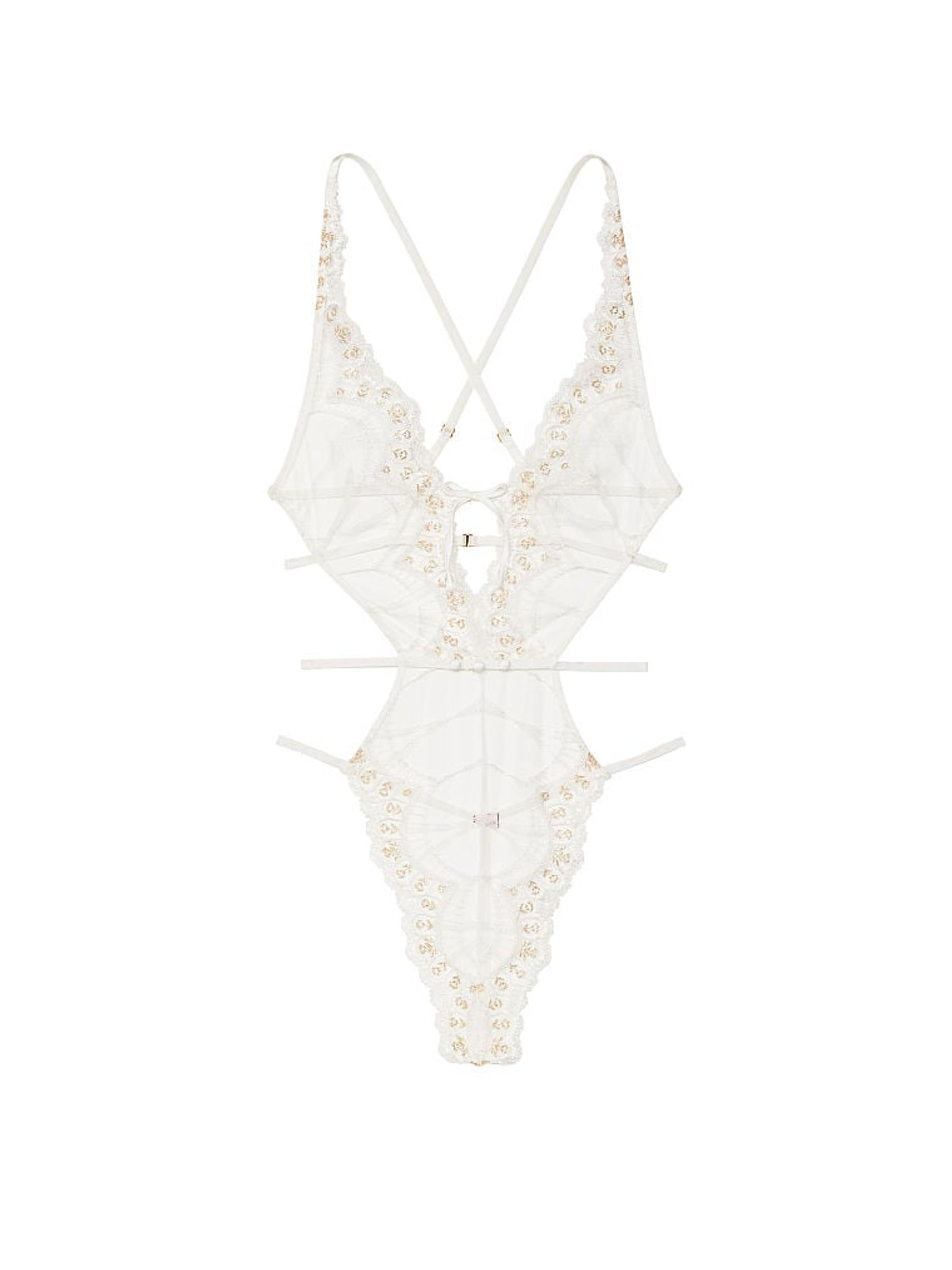 Coconut White Strappy Back Lace Body - Image 3 of 3