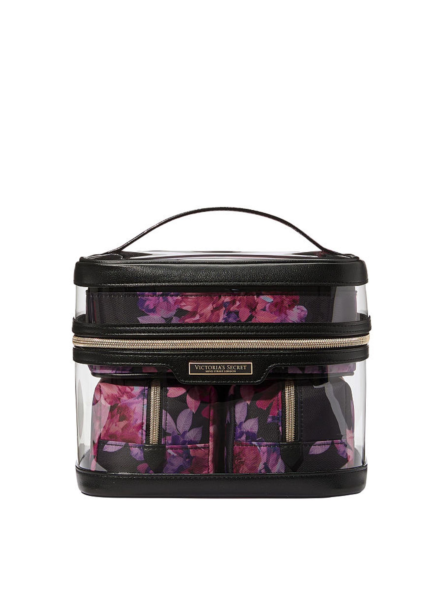 Midnight Garden Black 4 in 1 Cosmetic Bag - Image 1 of 3