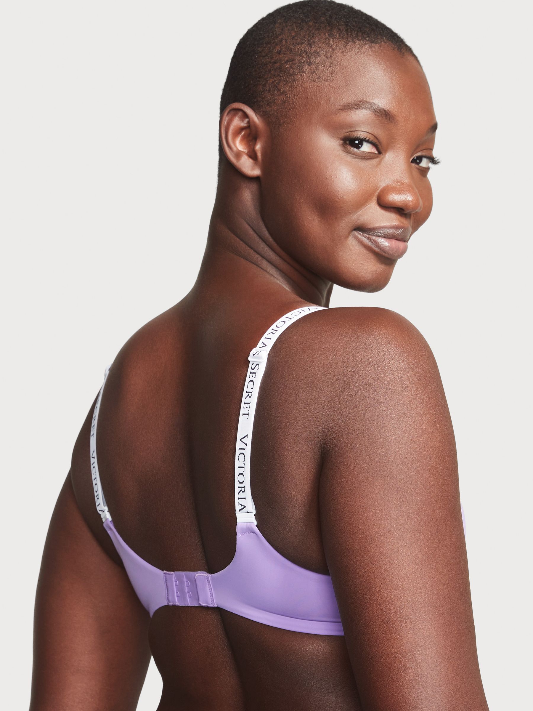 Secret Crush Purple Non Wired Logo T-Shirt Bra - Image 2 of 3