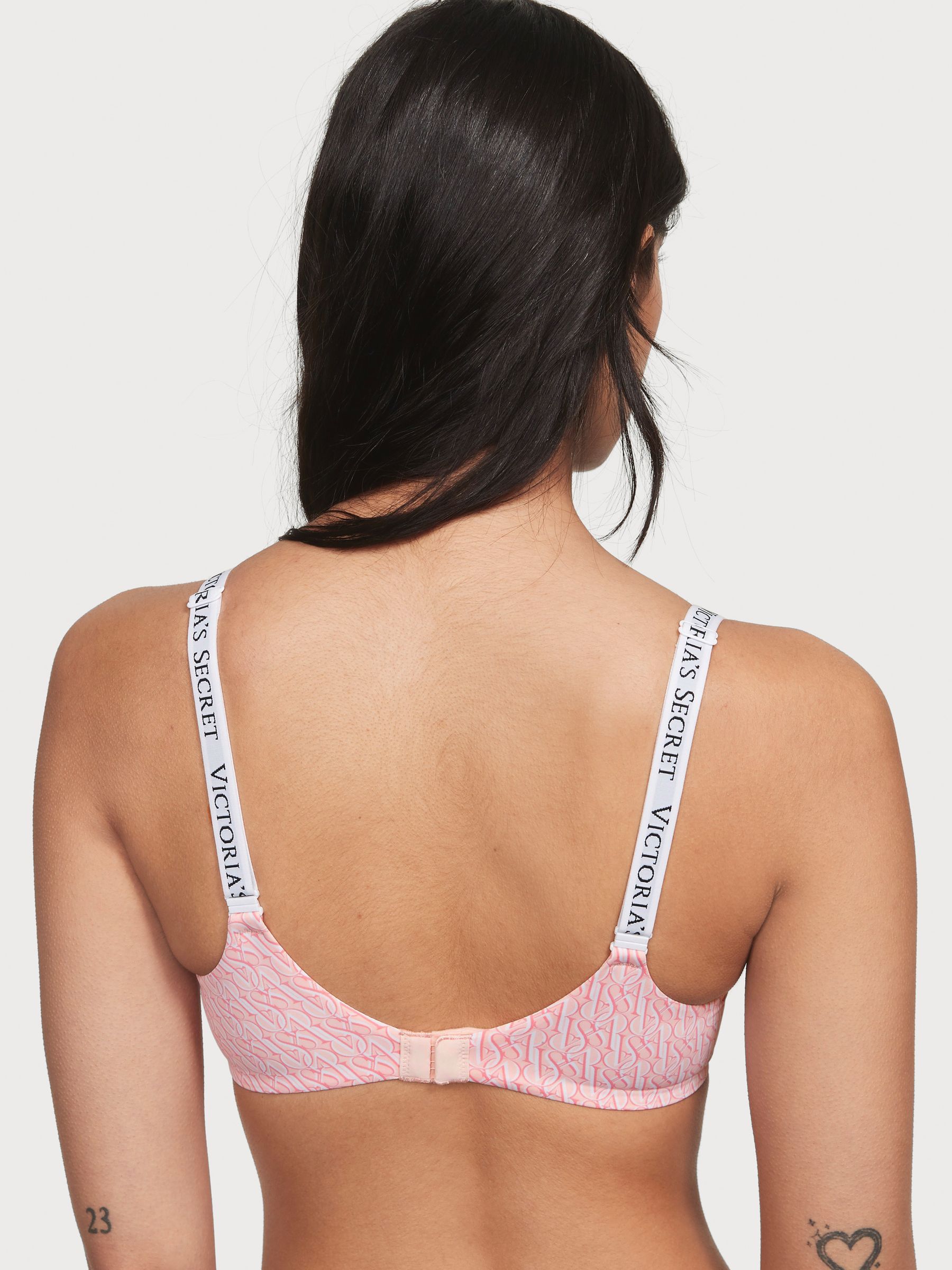 Purest Pink Geo Logo Full Cup Push Up Bra - Image 2 of 3