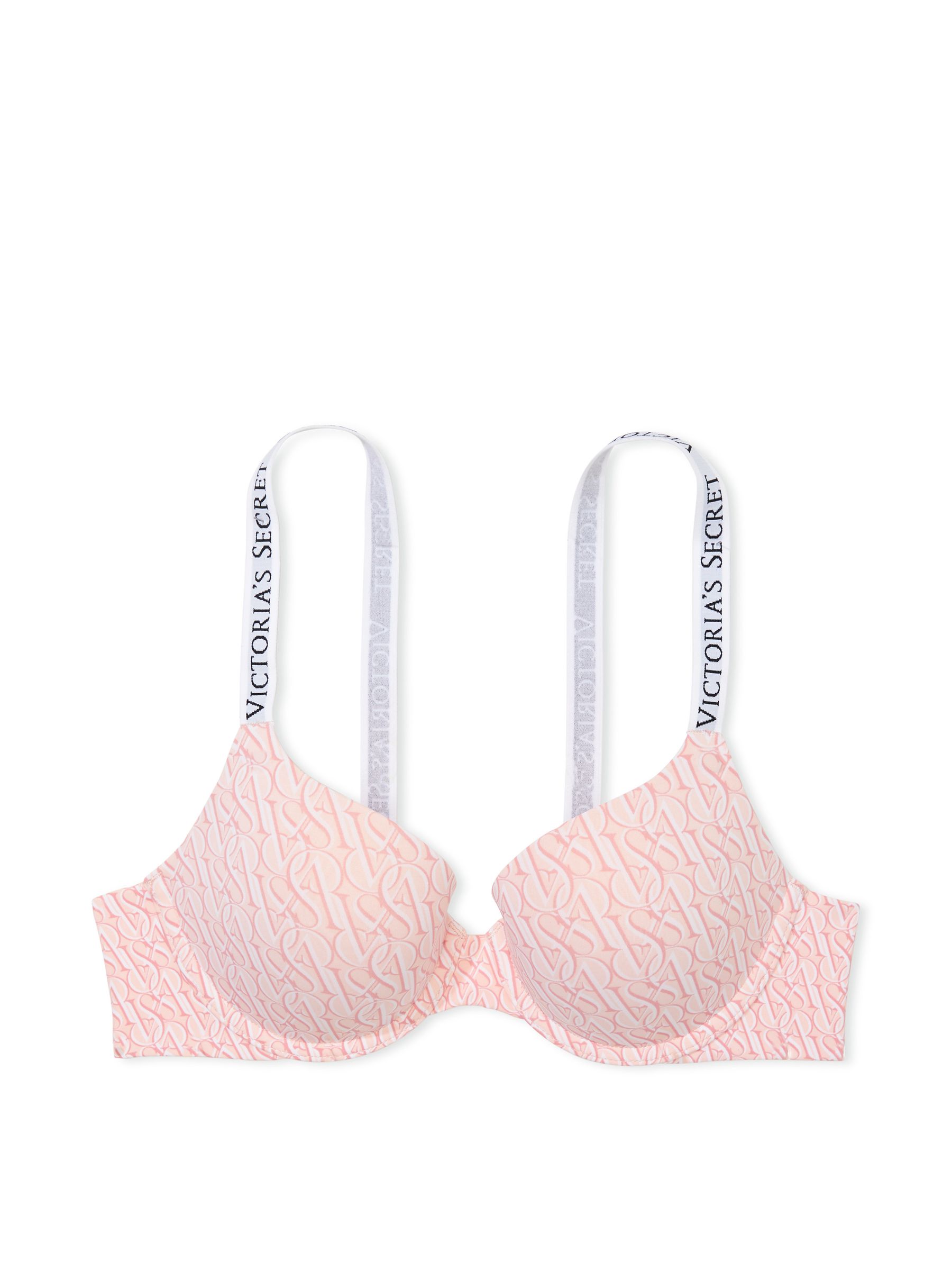 Purest Pink Geo Logo Full Cup Push Up Bra - Image 3 of 3