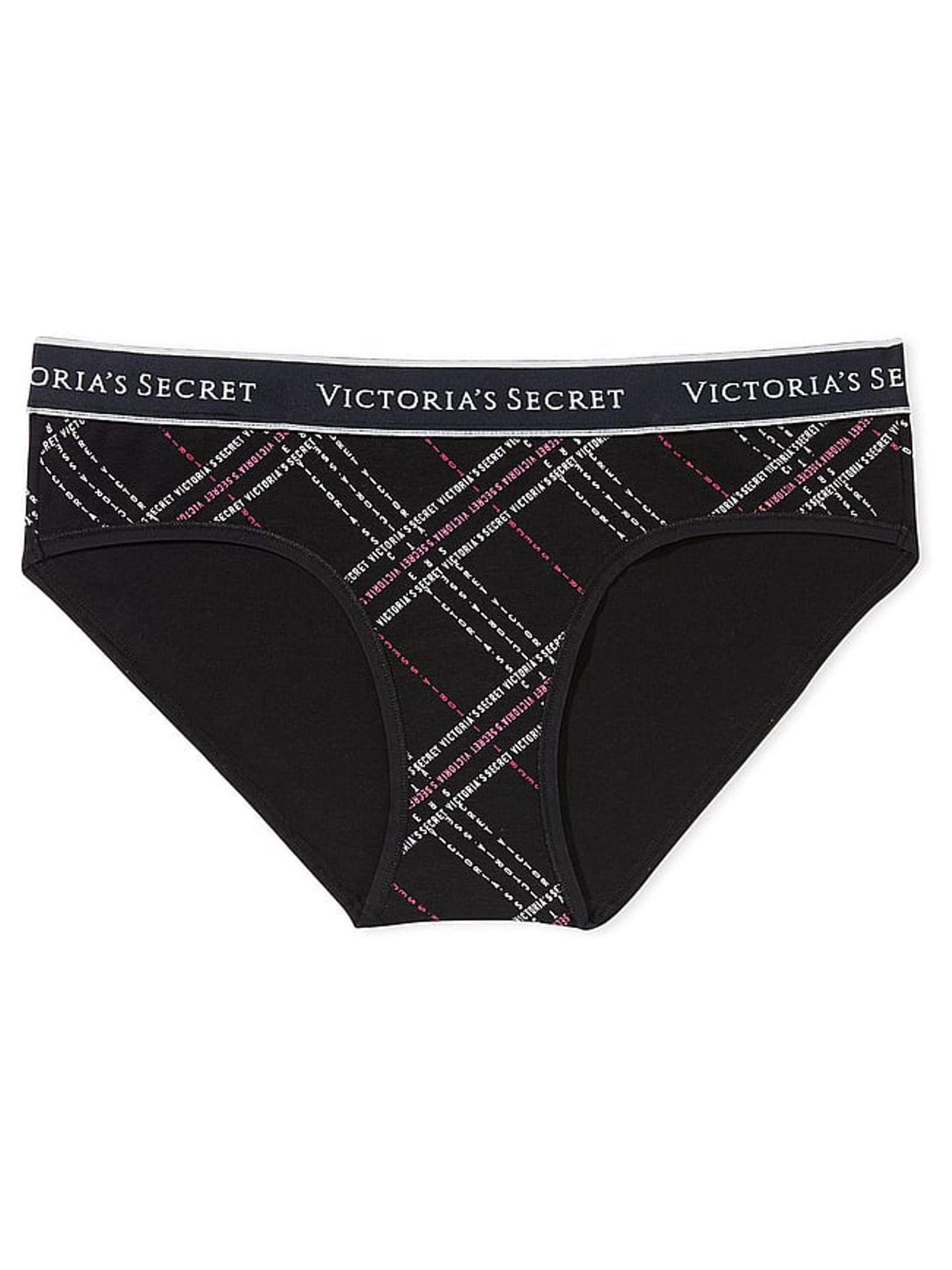 Black Logo Plaid Logo Hipster Knickers - Image 1 of 3