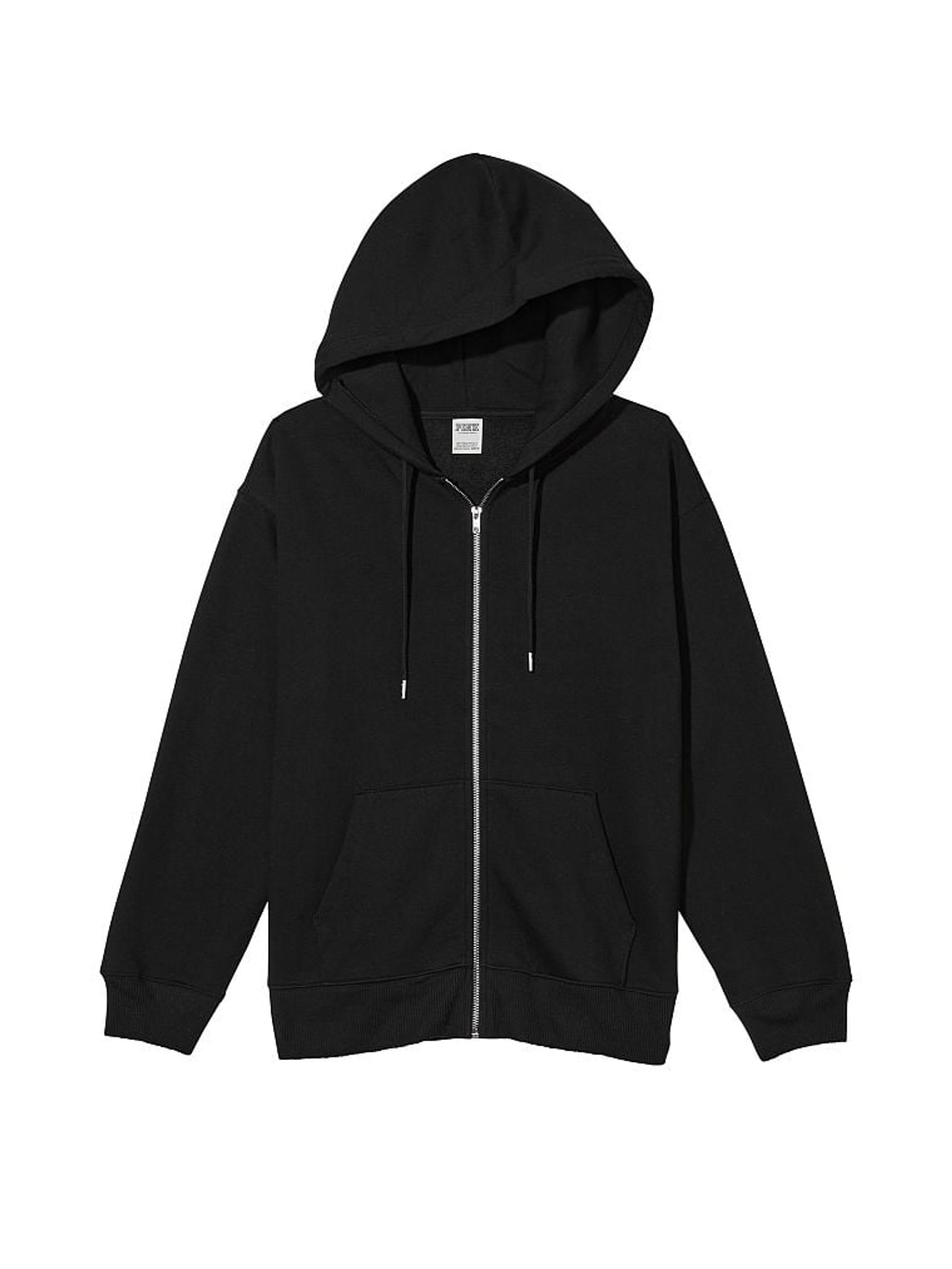 Pure Black Fleece Hoodie - Image 4 of 4